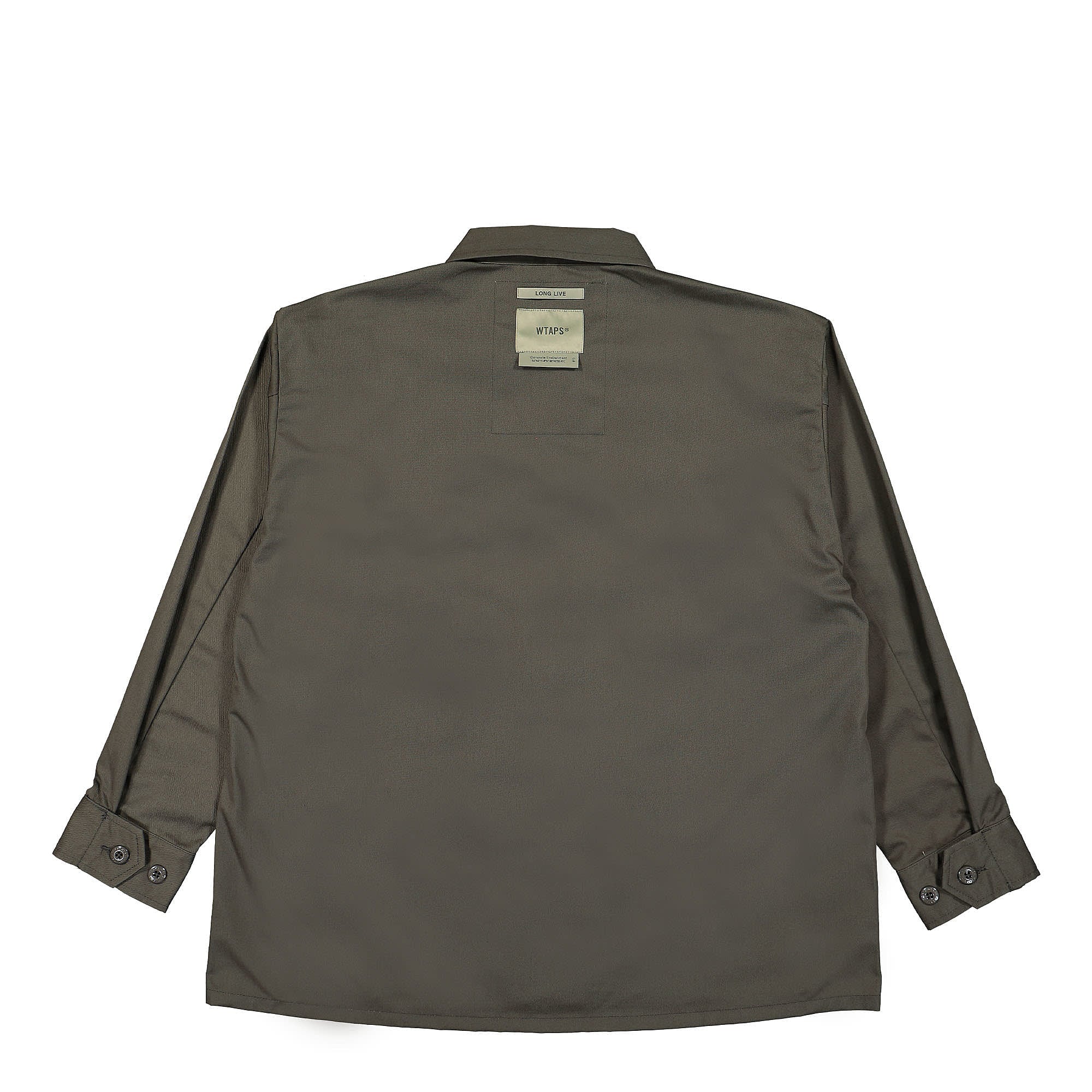 WTAPS Jungle LS CTPL. Shirt Olive Drab Shirts Material | Overkill
