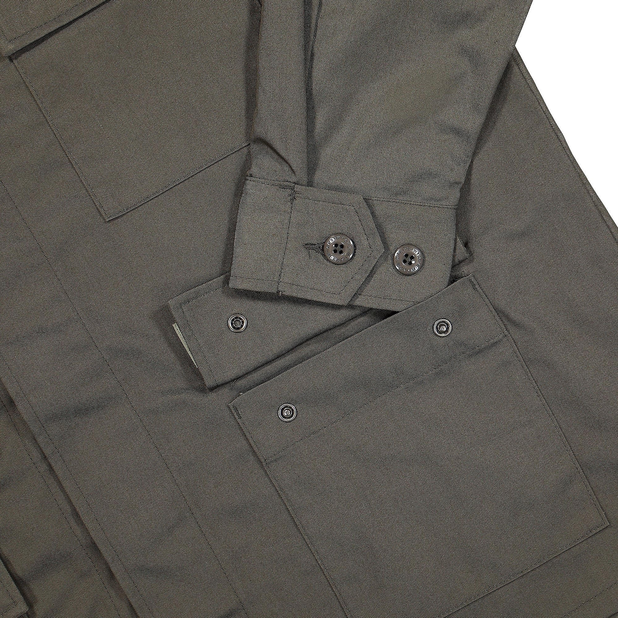 WTAPS Jungle LS CTPL. Shirt Olive Drab Shirts Detailfoto | Overkill