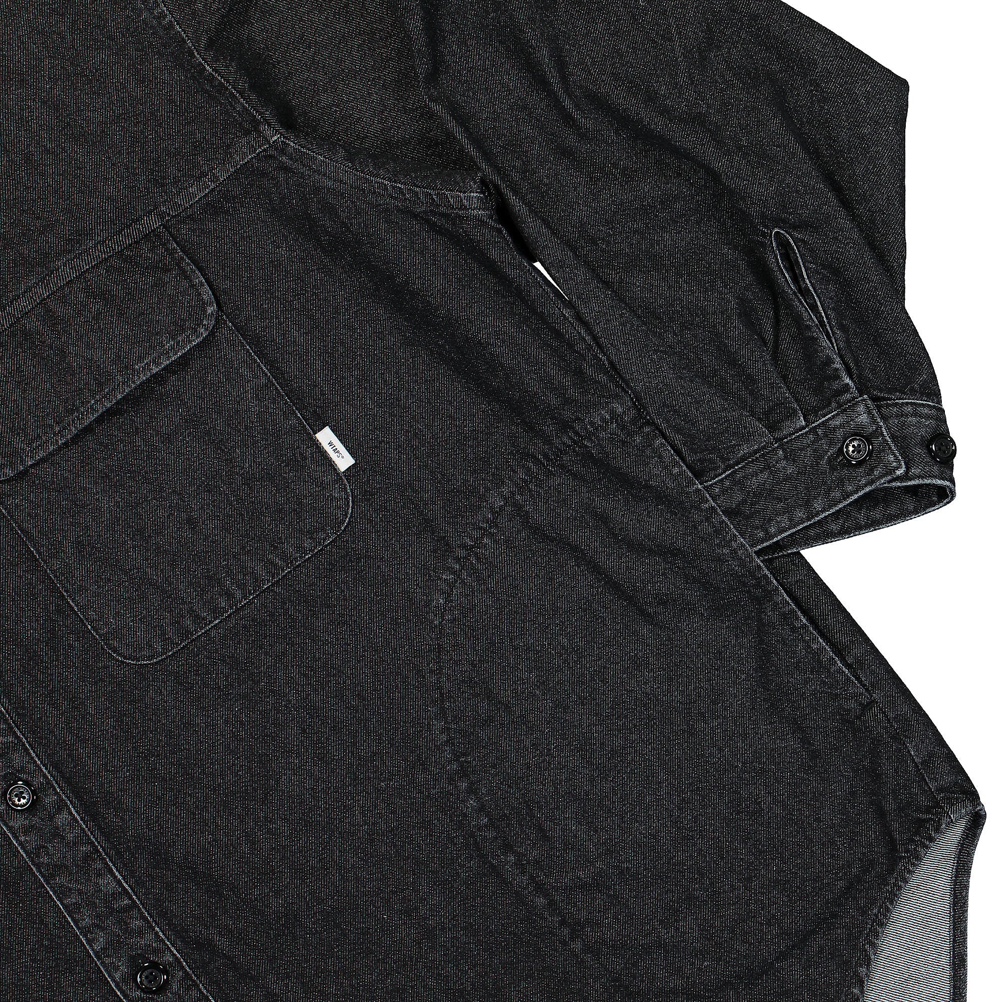 WTAPS WPCO 01 Denim Shirt Black Shirts Detailfoto | Overkill