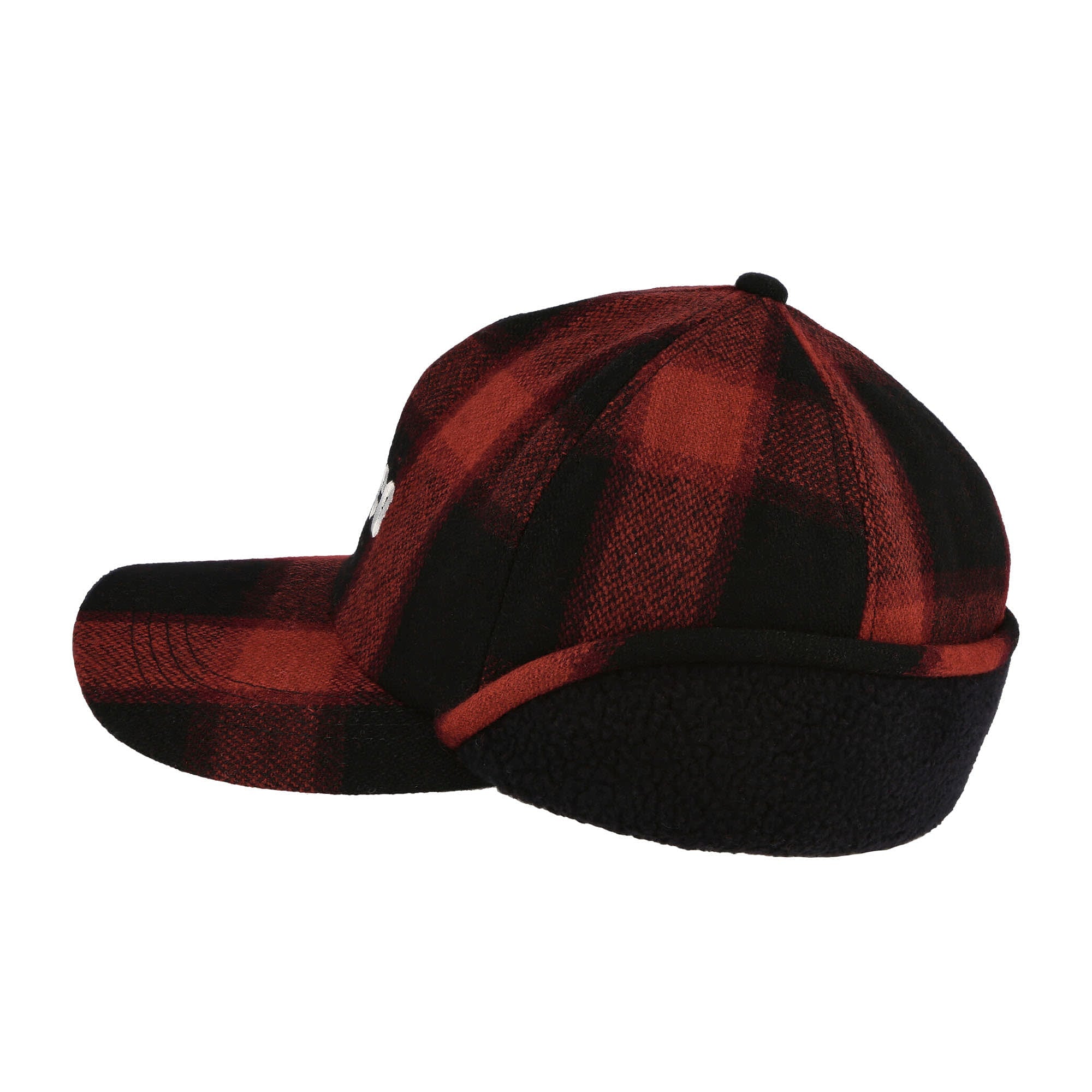 Neighborhood Buffalo Check WN. Flap Cap Red Caps Material | Overkill