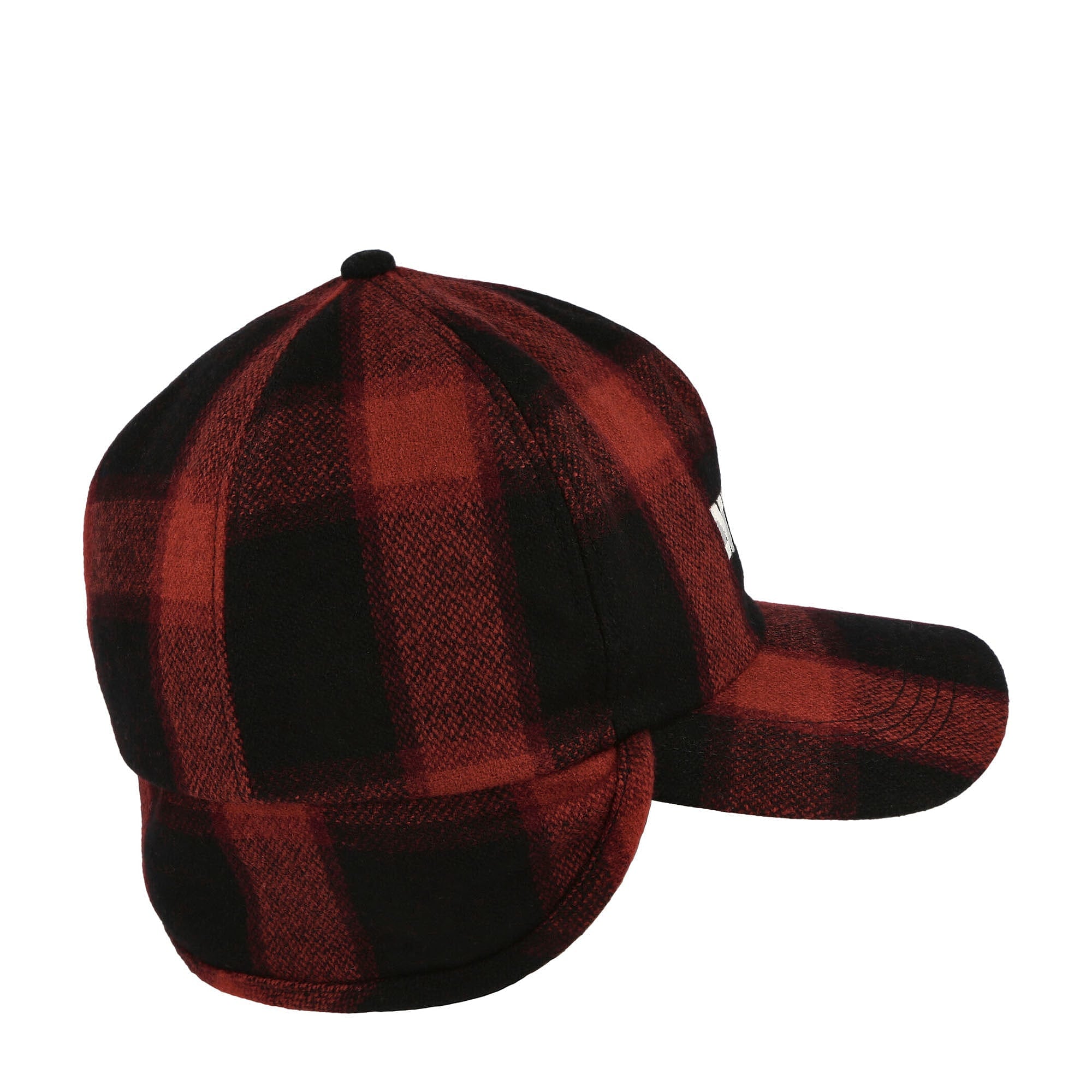 Neighborhood Buffalo Check WN. Flap Cap Red Caps Detailfoto | Overkill