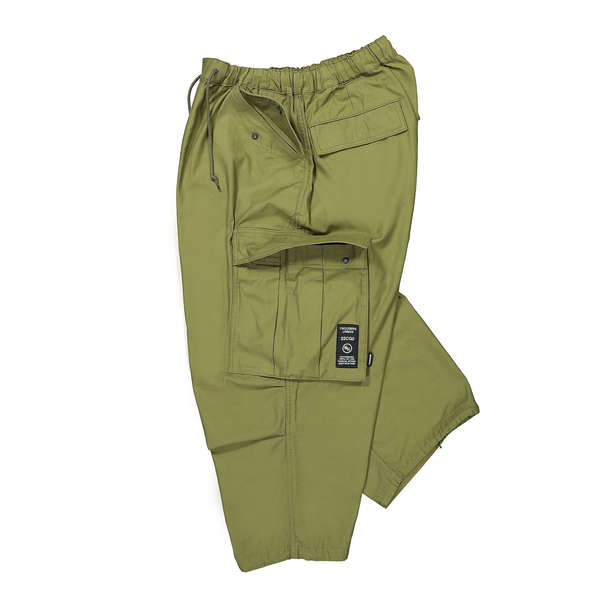 Neighborhood Wide Cargo PT. CO Pants Olive Drab Casual Pants Close-up | Overkill