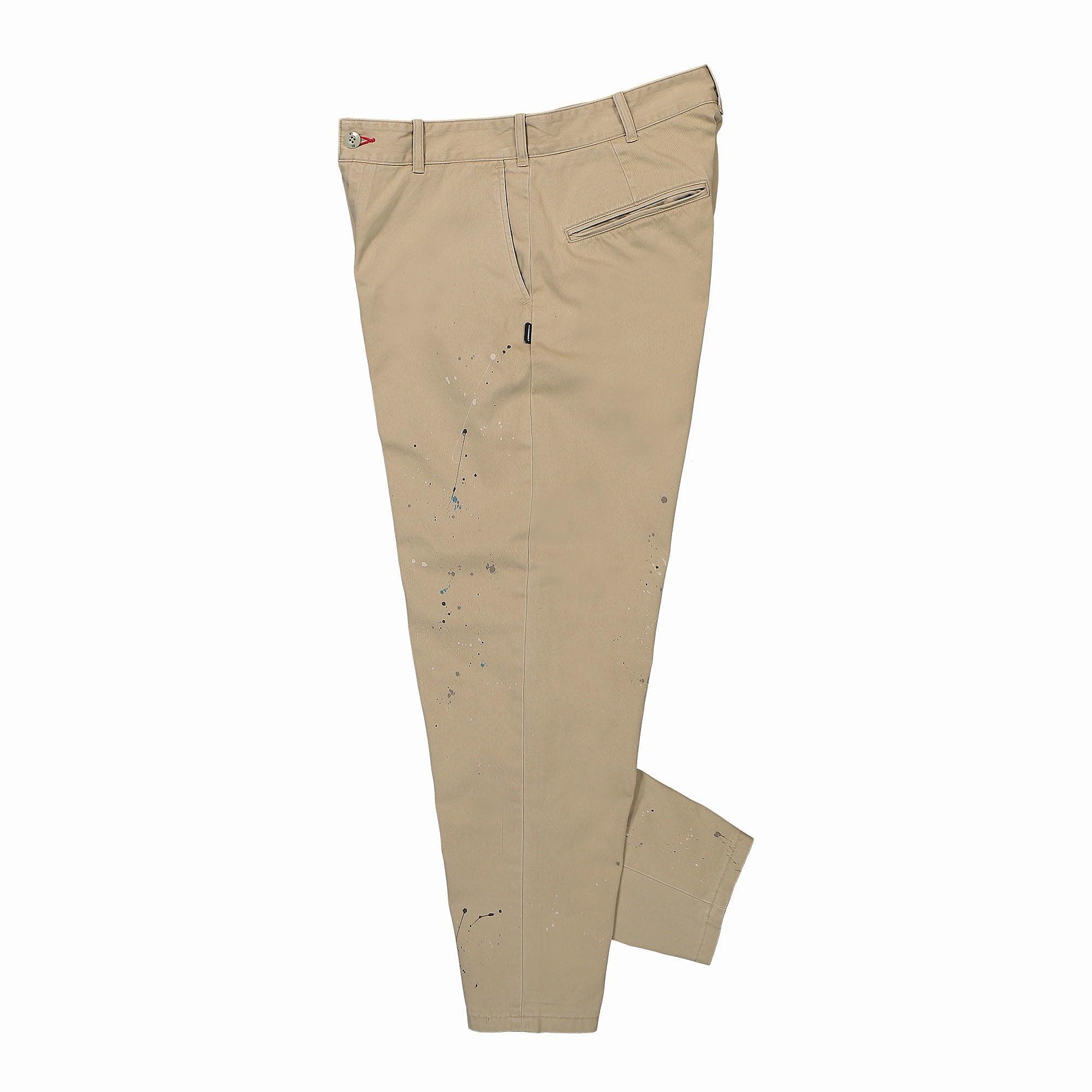Neighborhood Painted PT. CO Pants Beige Casual Pants Close-up | Overkill
