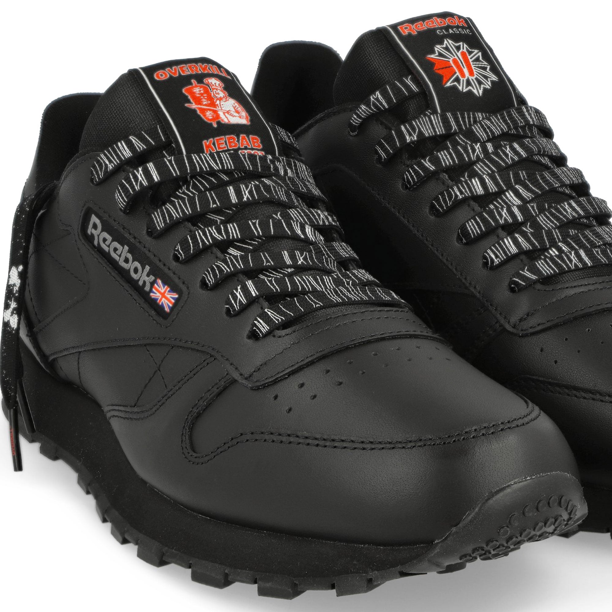 Reebok Classic Leather "Döner" Black Low Top Sneakers Detailfoto | Overkill