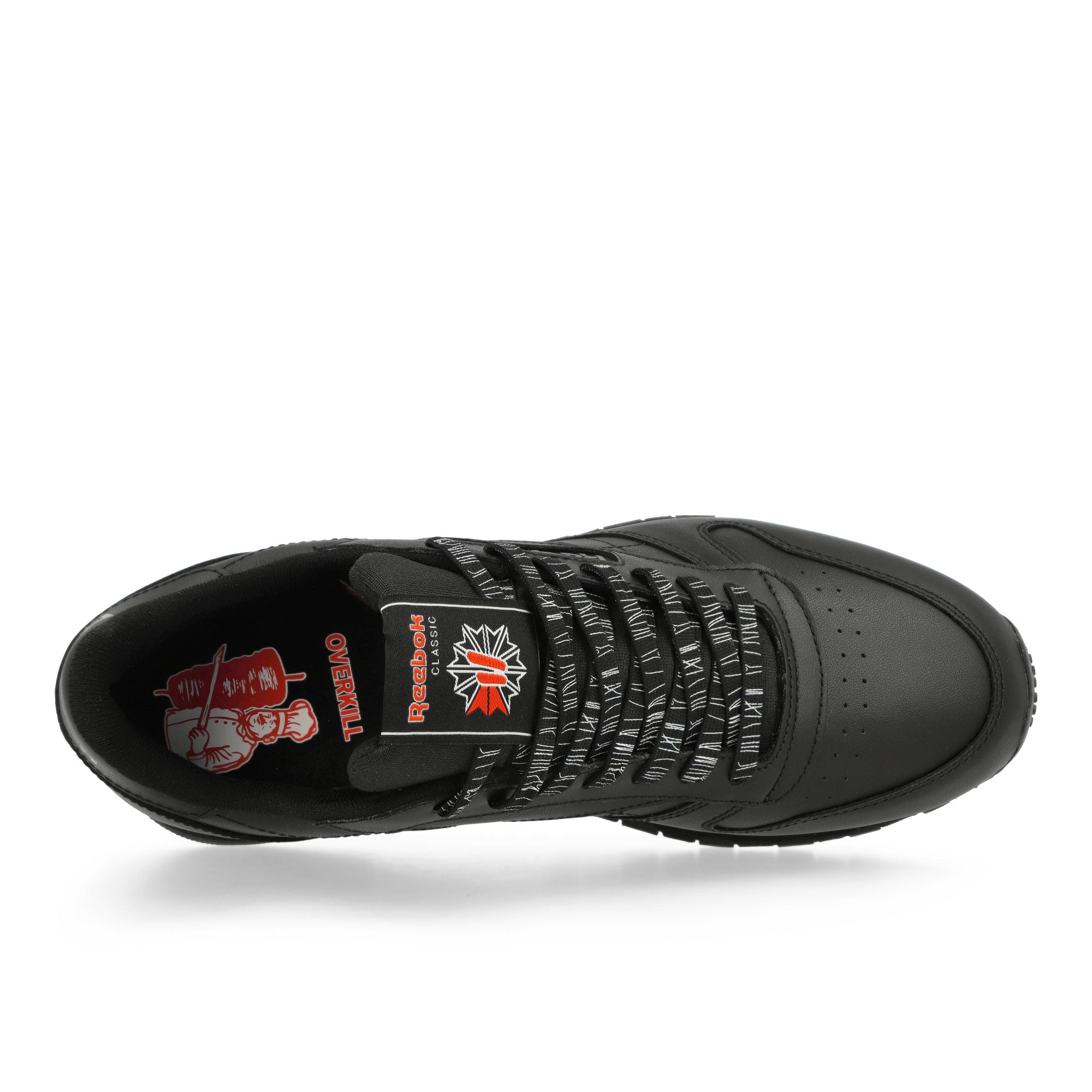 Reebok Classic Leather "Döner" Black Low Top Sneakers Detail View 1 | Overkill