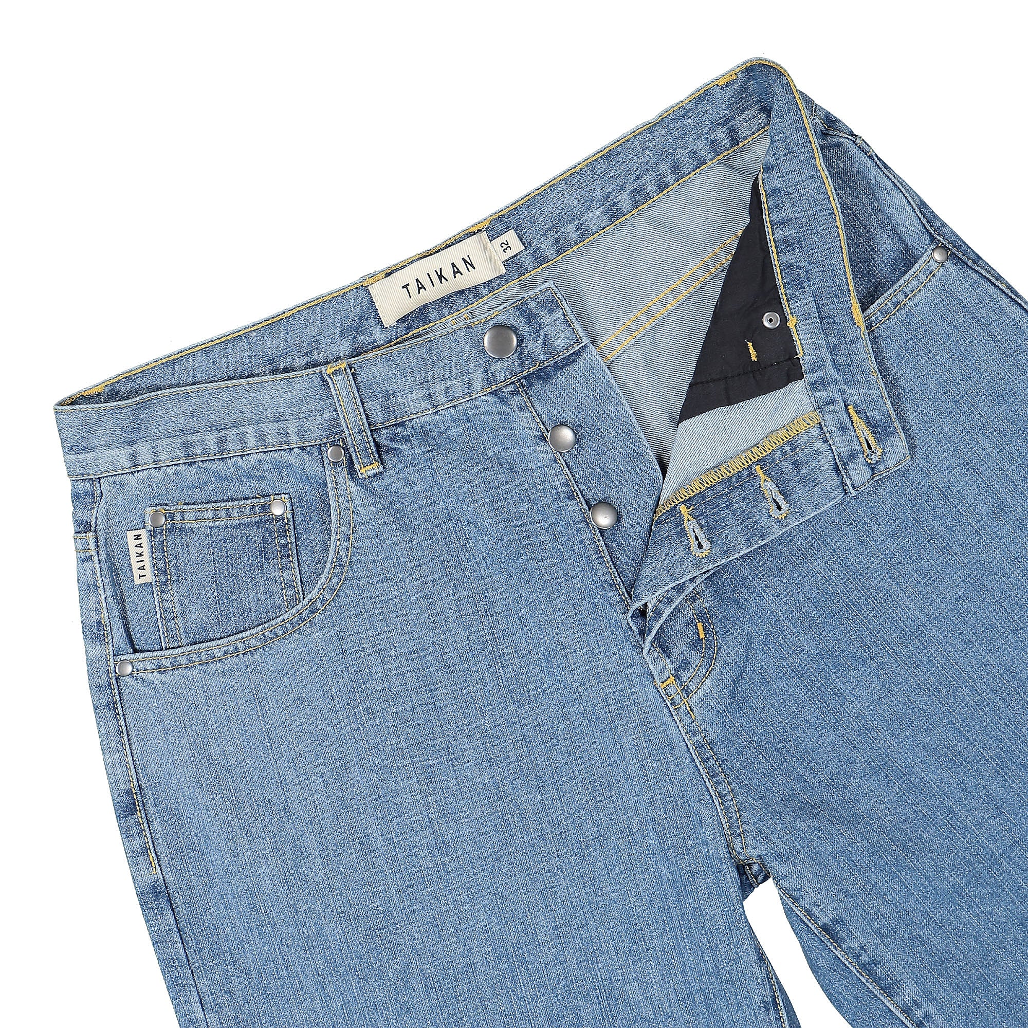 Taikan Everything 90s Fit Denim Stonewashh Blue Jeans Detailfoto | Overkill