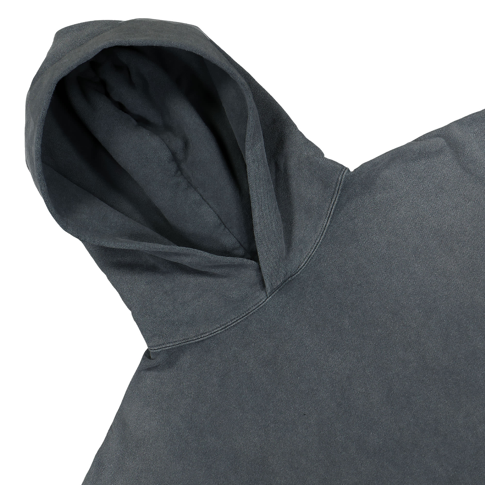 Neighborhood Damage Hooded Sweatshirt LS Gray Hoodies Close-up | Overkill