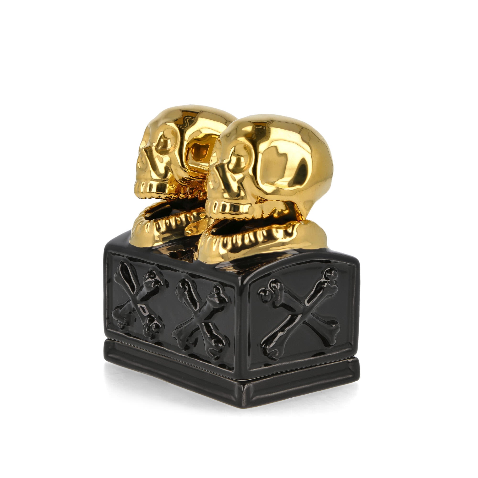 Neighborhood Dualskull Incense Chamber Black / Gold Incense & Candles 231AINH-AC01 / Black / Gold | Overkill