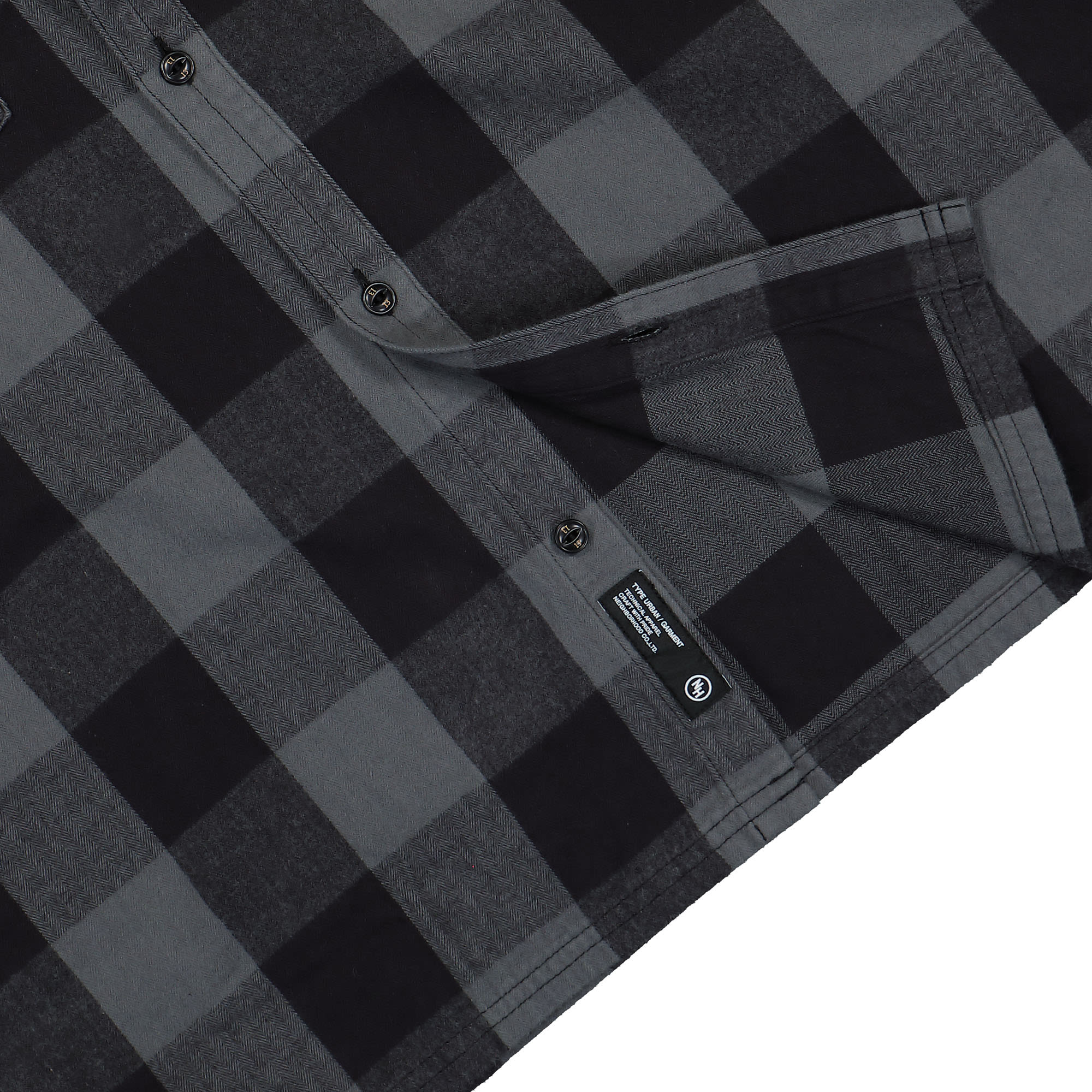 Neighborhood Buffalo Check Shirt LS Gray Shirts Detail view 1 | Overkill