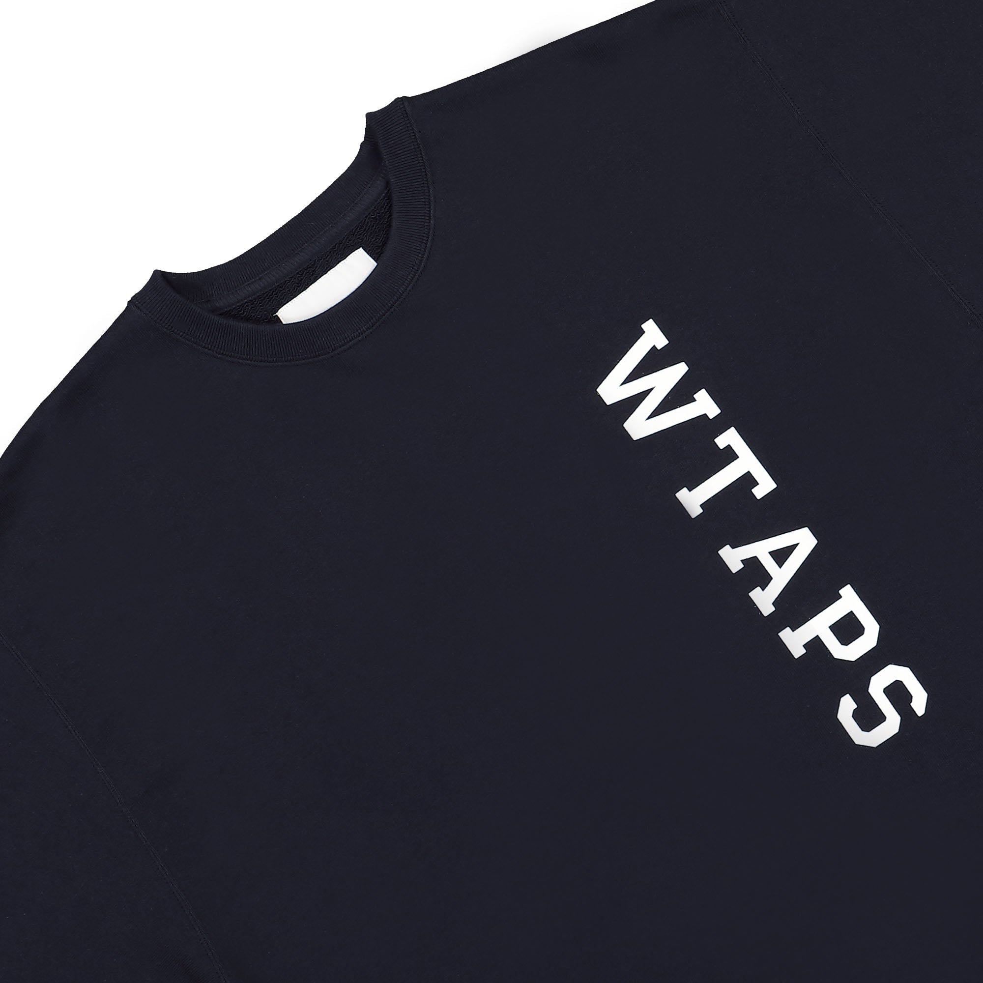 WTAPS Design 01 Sweatshirt Navy Sweatshirts Close-up | Overkill