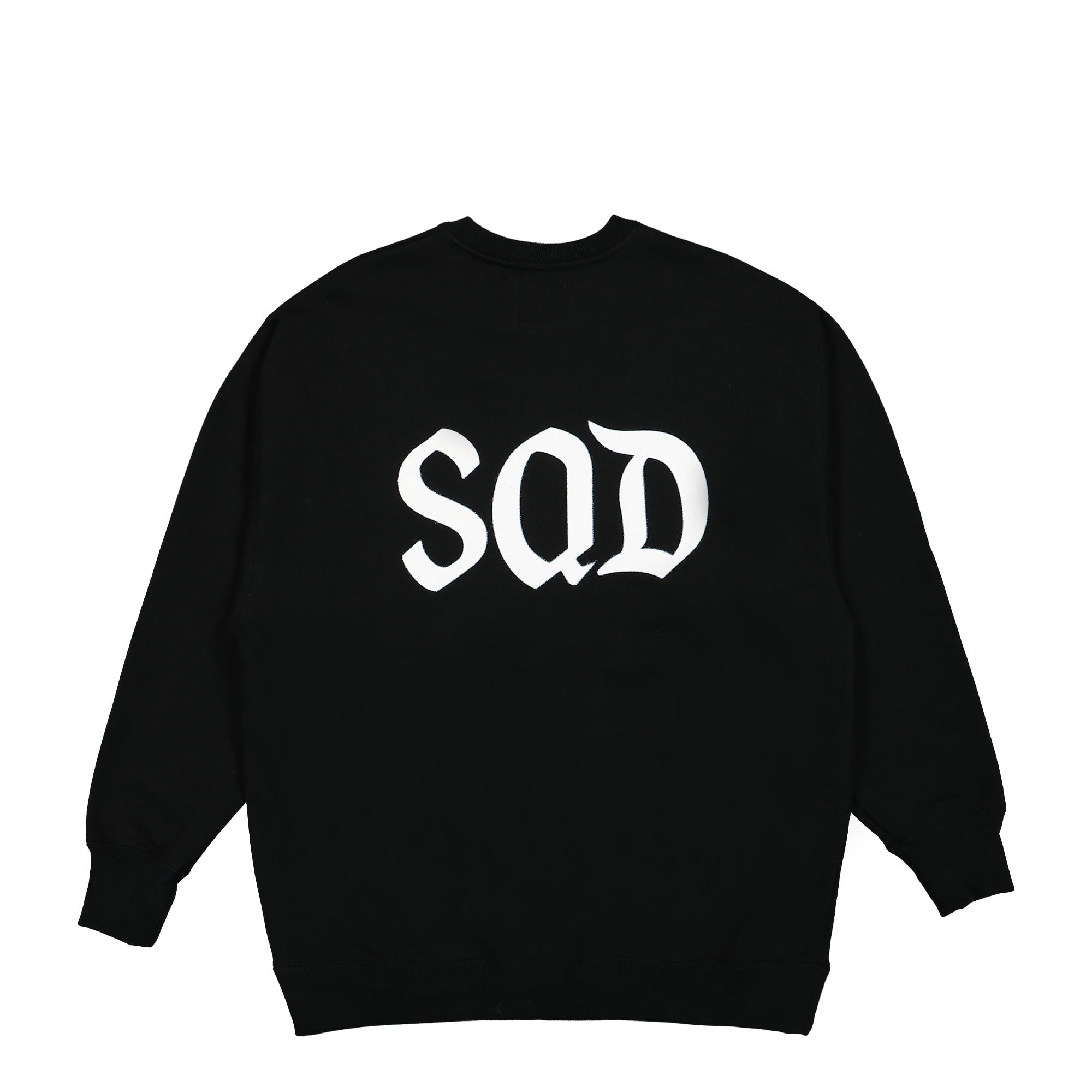 WTAPS Design 02 Crewneck Sweatshirt Black Sweatshirts Close-up | Overkill