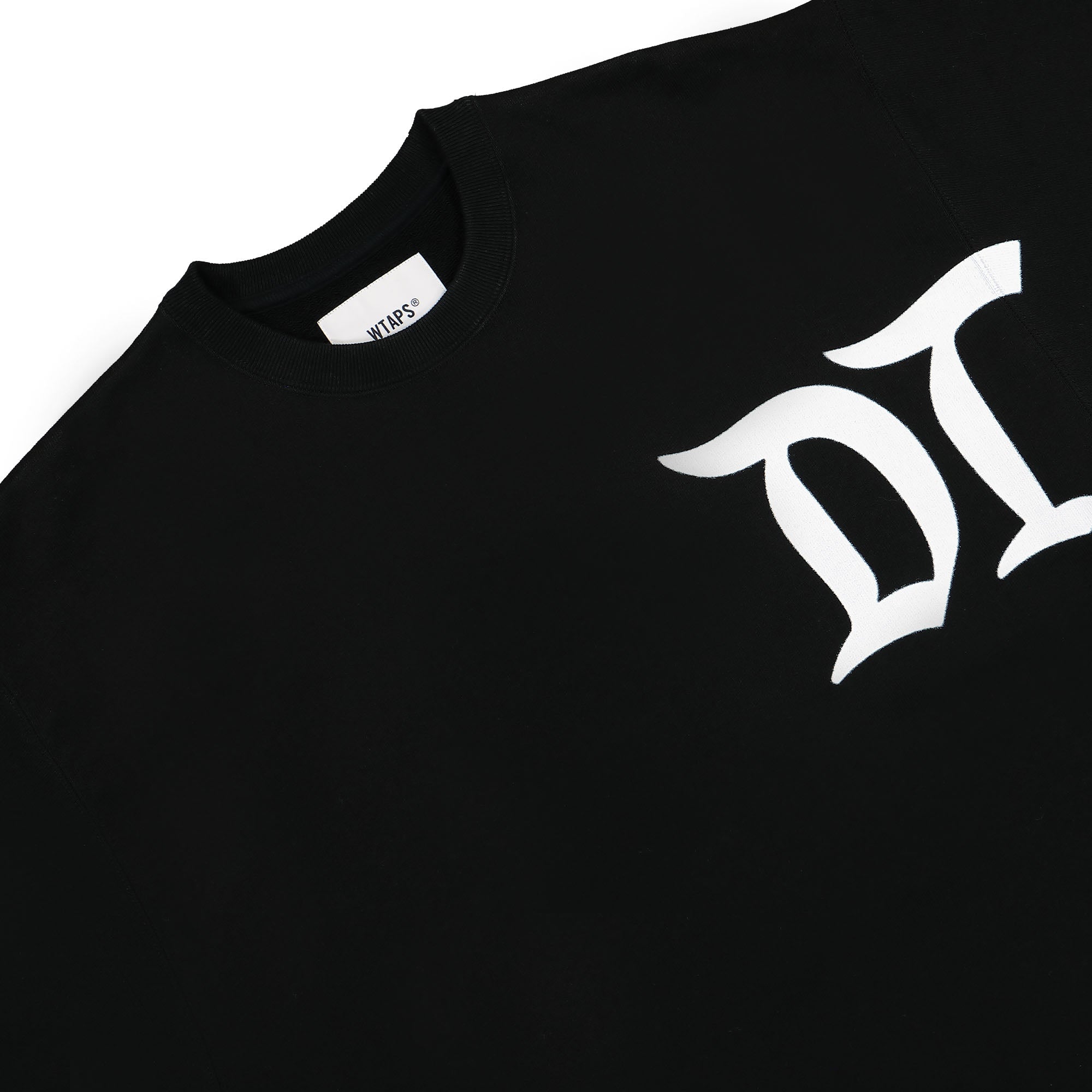 WTAPS Design 02 Crewneck Sweatshirt Black Sweatshirts Material | Overkill