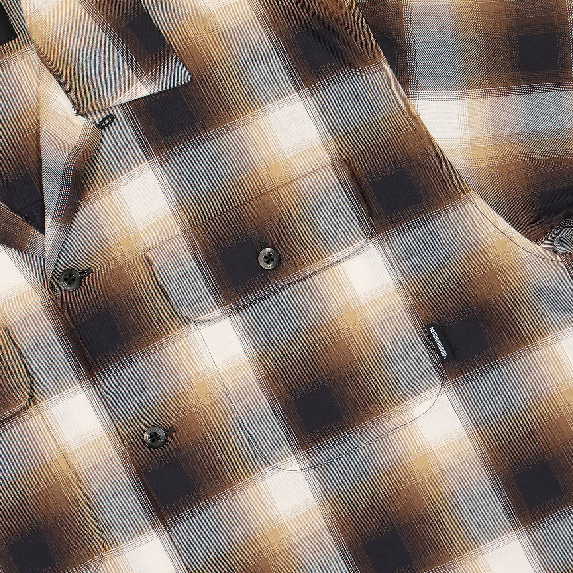Neighborhood Blockombre Shirt LS Brown Shirts Detail view 1 | Overkill