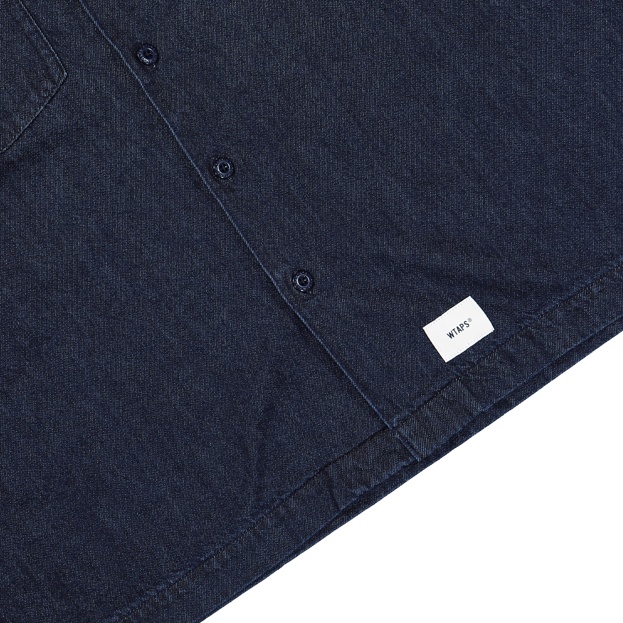 WTAPS CBW Longsleeve Shirt Indigo Shirts Detail view 1 | Overkill