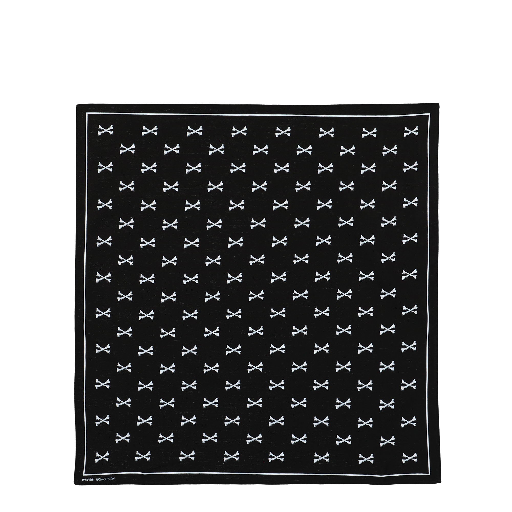 WTAPS Bandana Crossbones Black Bandanas 231BXDT-AC01 / Black | Overkill