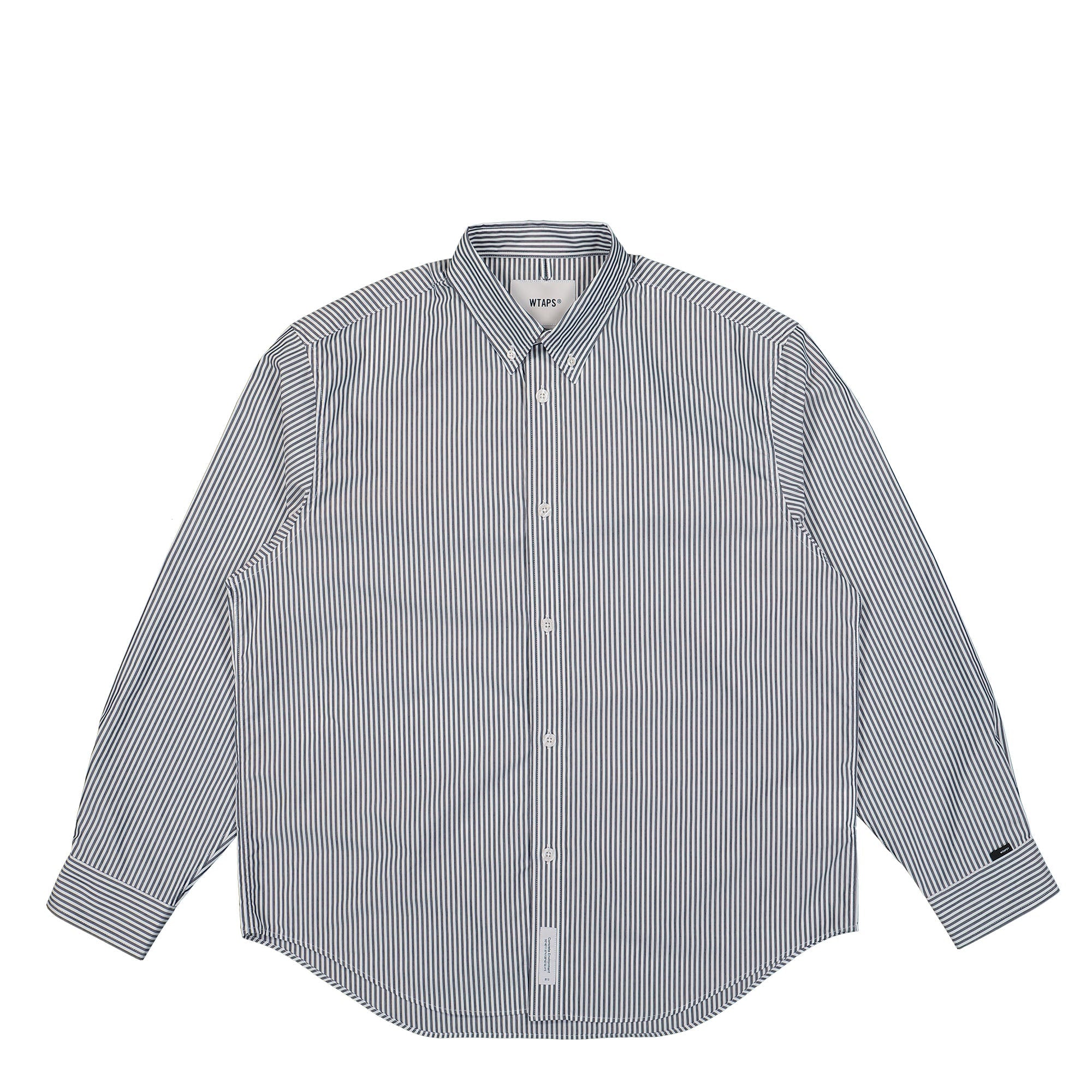 WTAPS BD 02 CTPL. BROADCLOTH. COOLMAX® Shirt Black Shirts 231GWDT-SHM03 / Black | Overkill