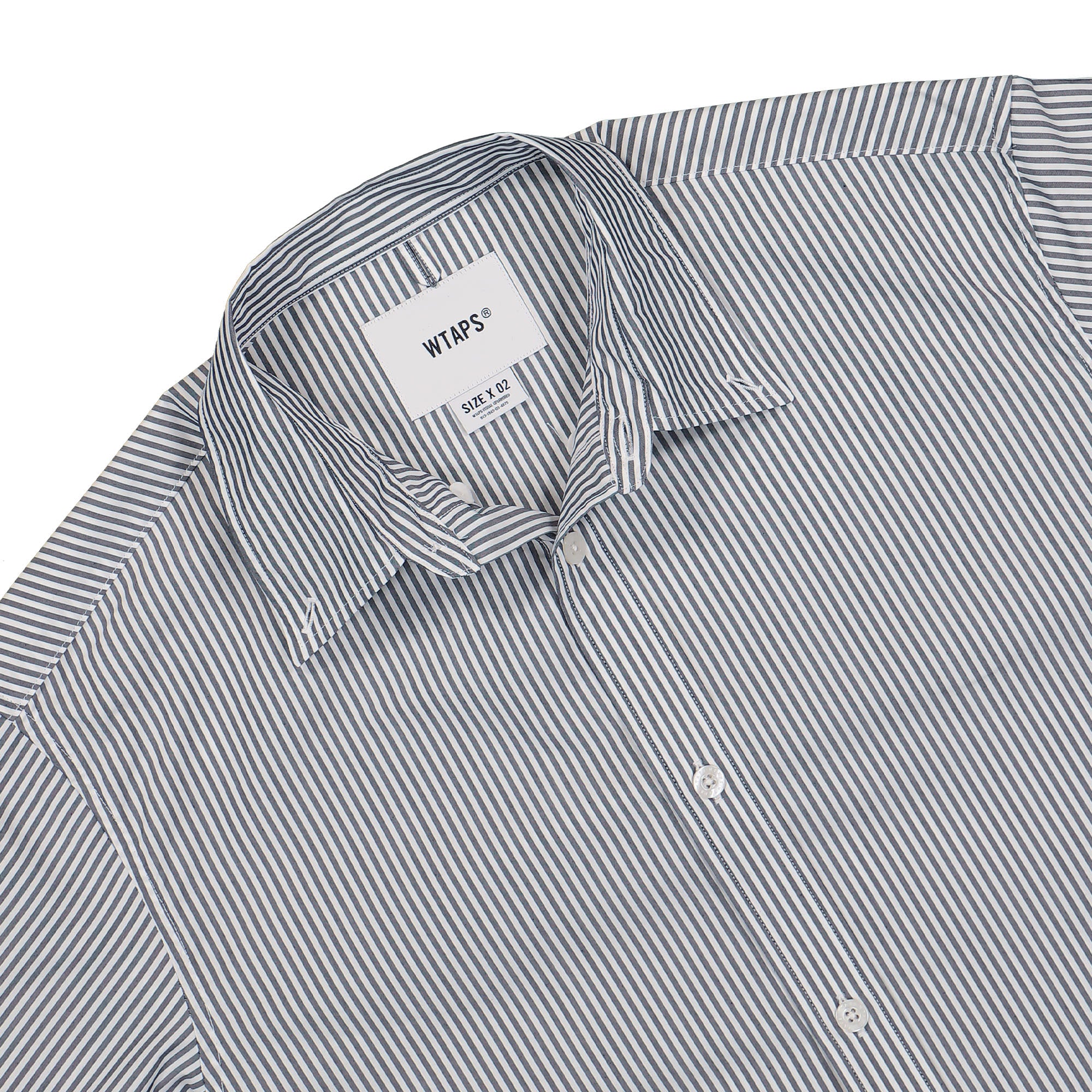 WTAPS BD 02 CTPL. BROADCLOTH. COOLMAX® Shirt Black Shirts Close-up | Overkill