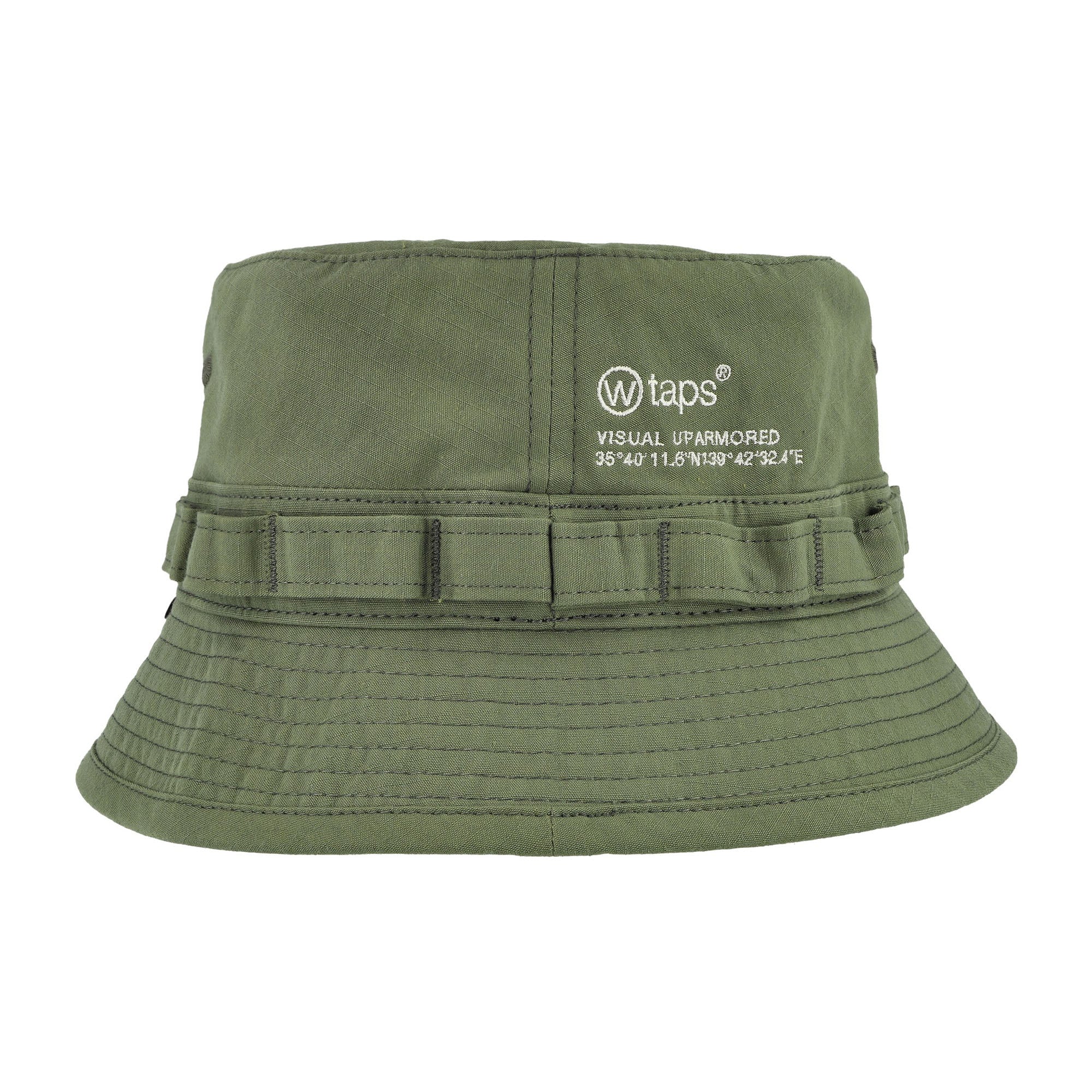 WTAPS Jungle 02 Ripstop Dot Sight Hat Olive Drab Caps Detailfoto | Overkill