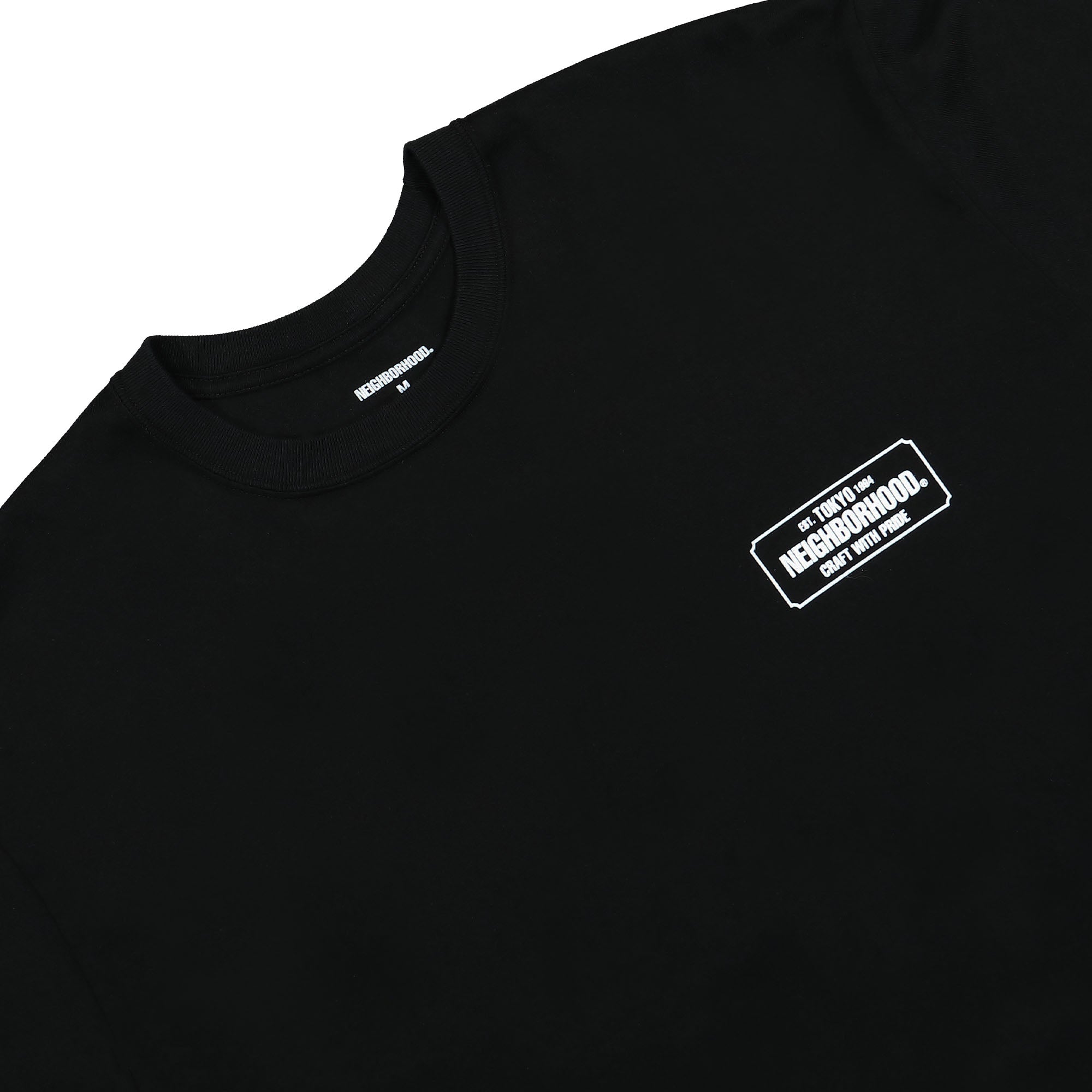 Neighborhood NH-1 Longsleeve Tee Black Longsleeves Close-up | Overkill