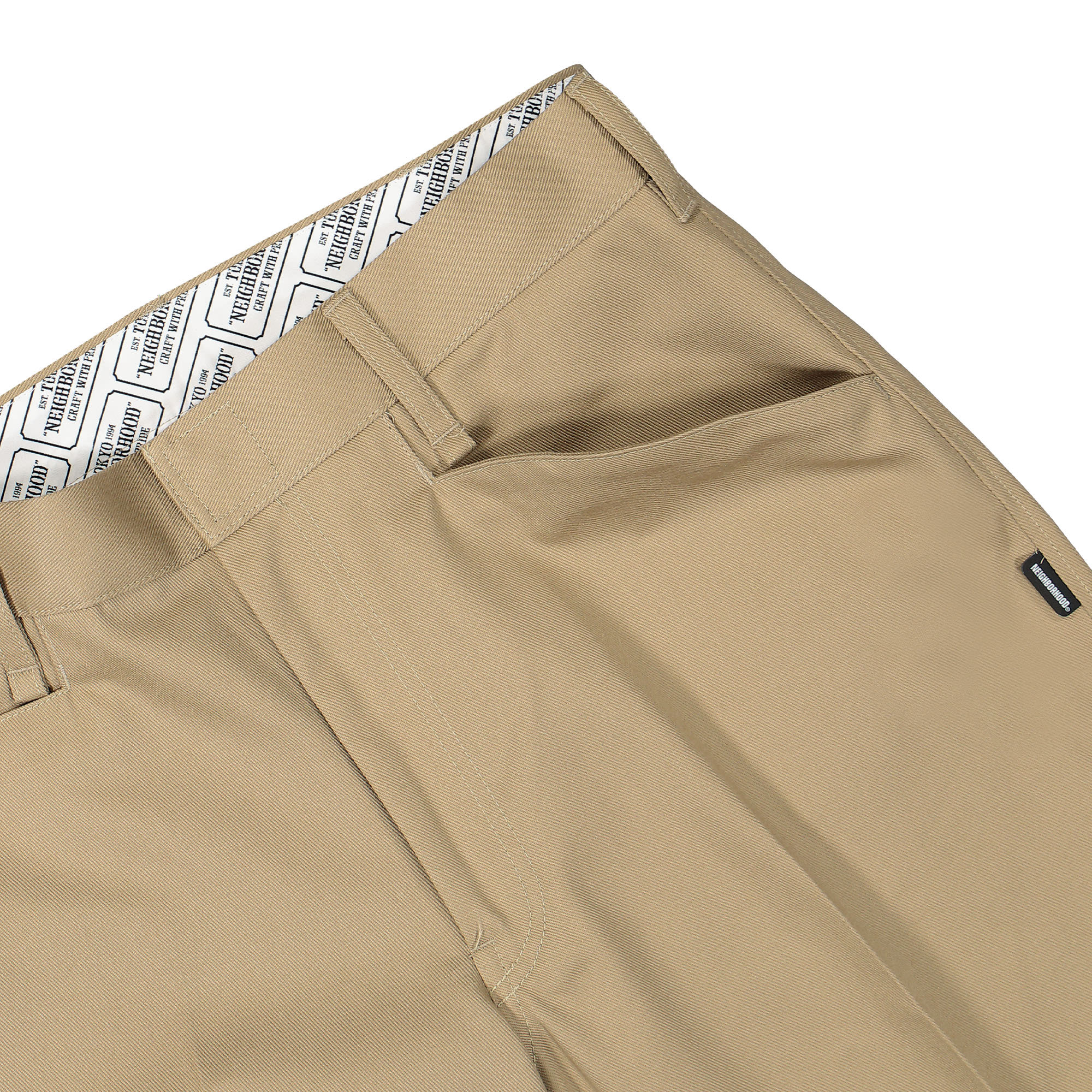 Neighborhood WP Wide Pants Beige Casual Pants Detail view 1 | Overkill