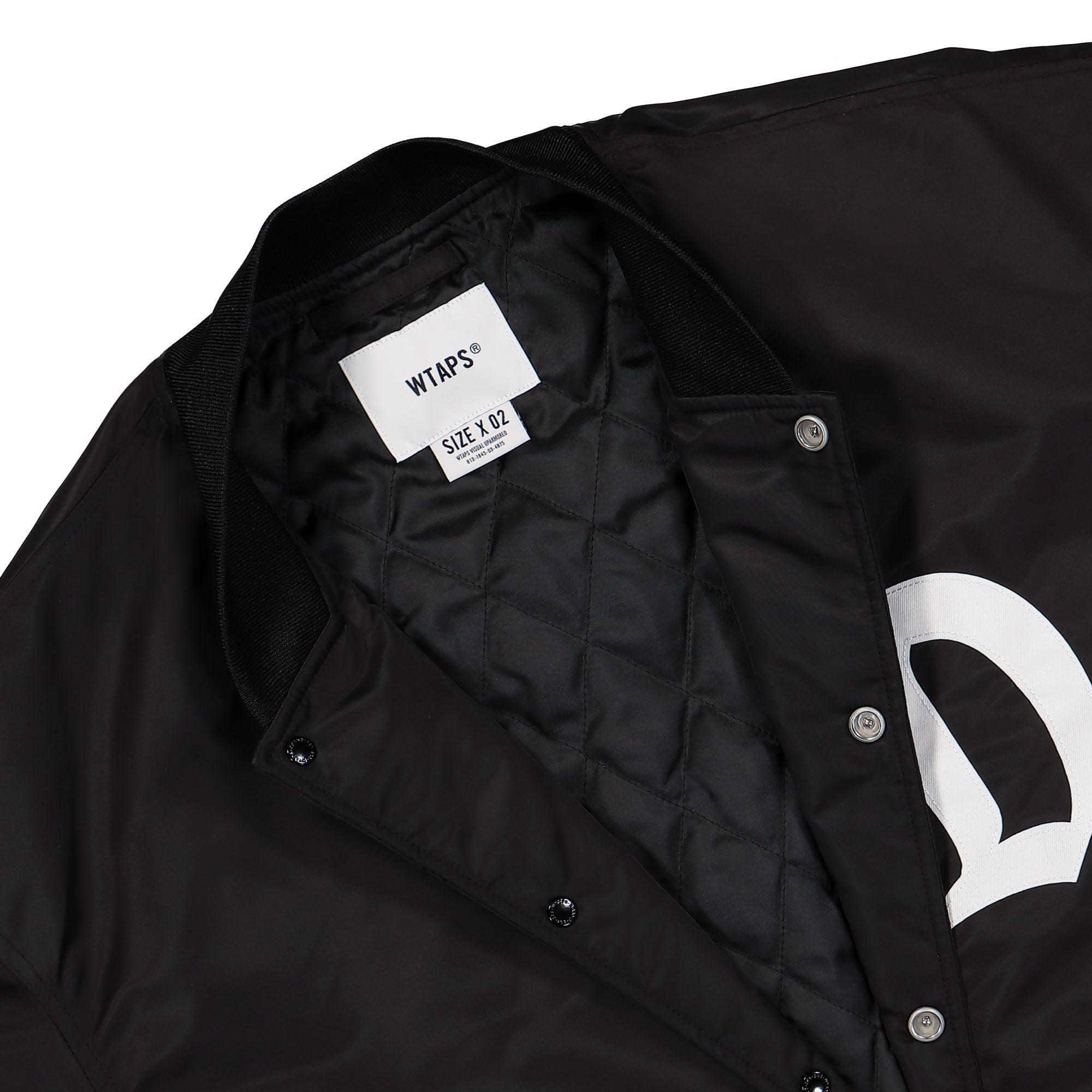 WTAPS DSQD Team Jacket Black Bomber & Varsity Jackets Detailfoto | Overkill