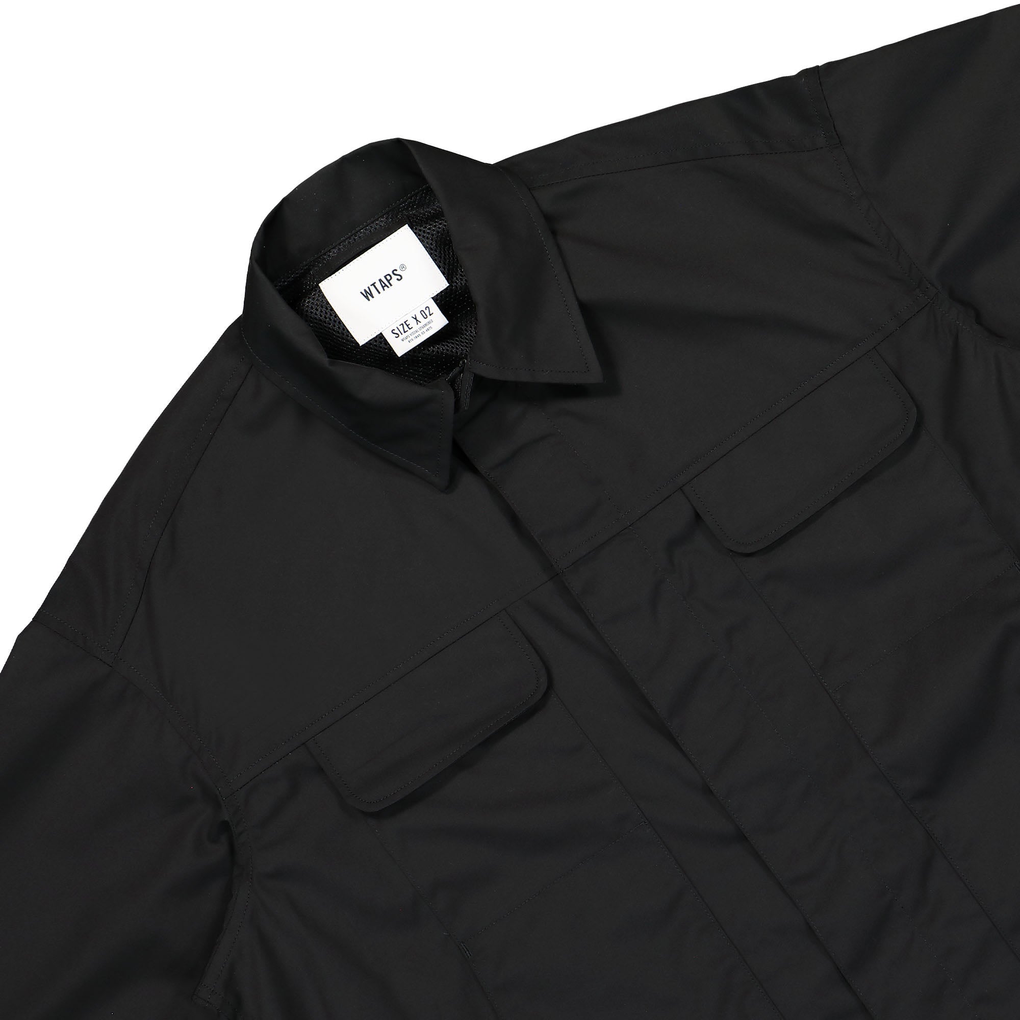 WTAPS Vert Jacket CTPL. Weather Black Jackets Detailfoto | Overkill
