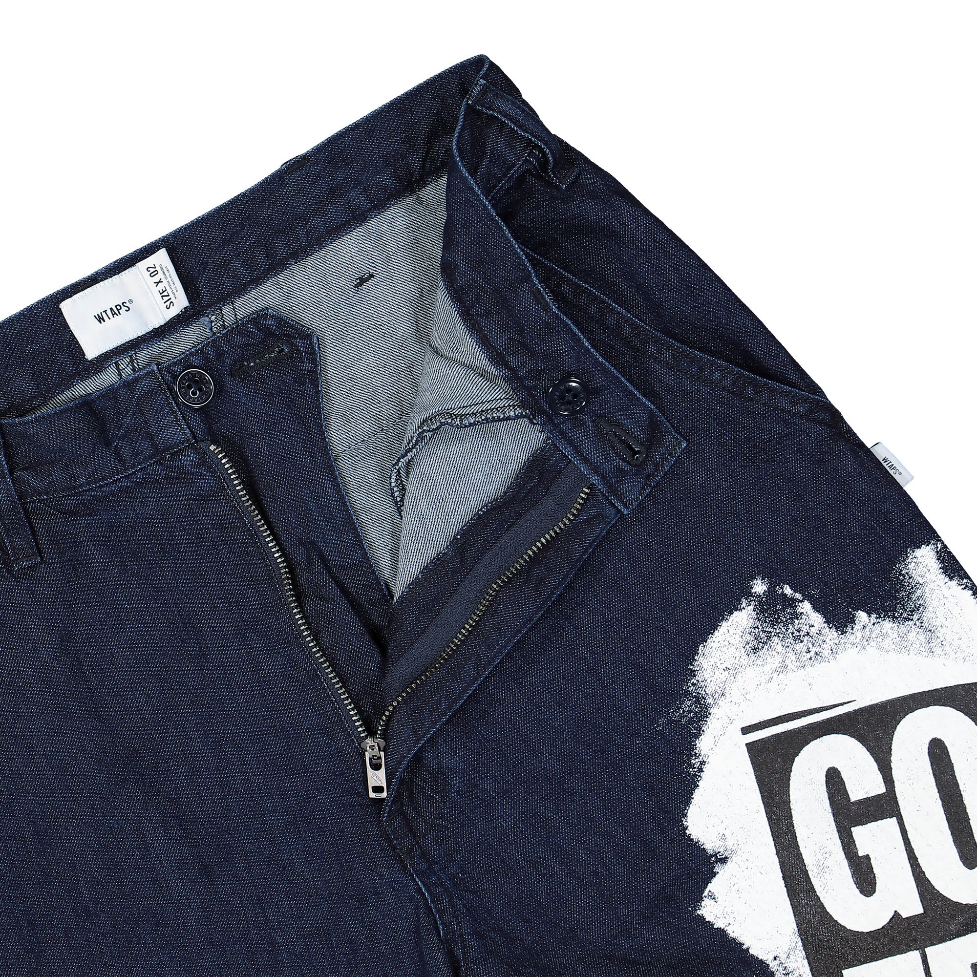 WTAPS MILT2002 PASTHG Trousers Indigo Casual Pants Detailfoto | Overkill