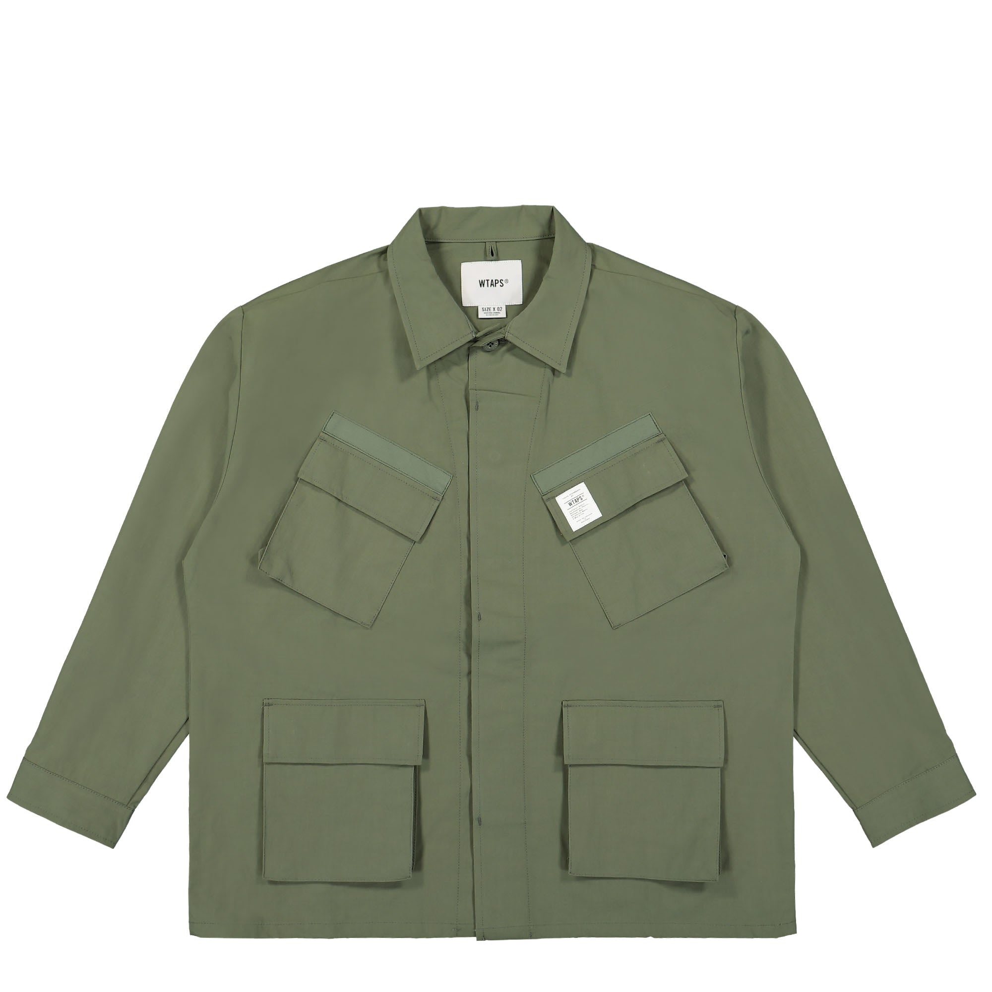 WTAPS Jungle 02 Ripstop Shirt Olive Drab Shirts 231WVDT-SHM04 / Olive Drab | Overkill