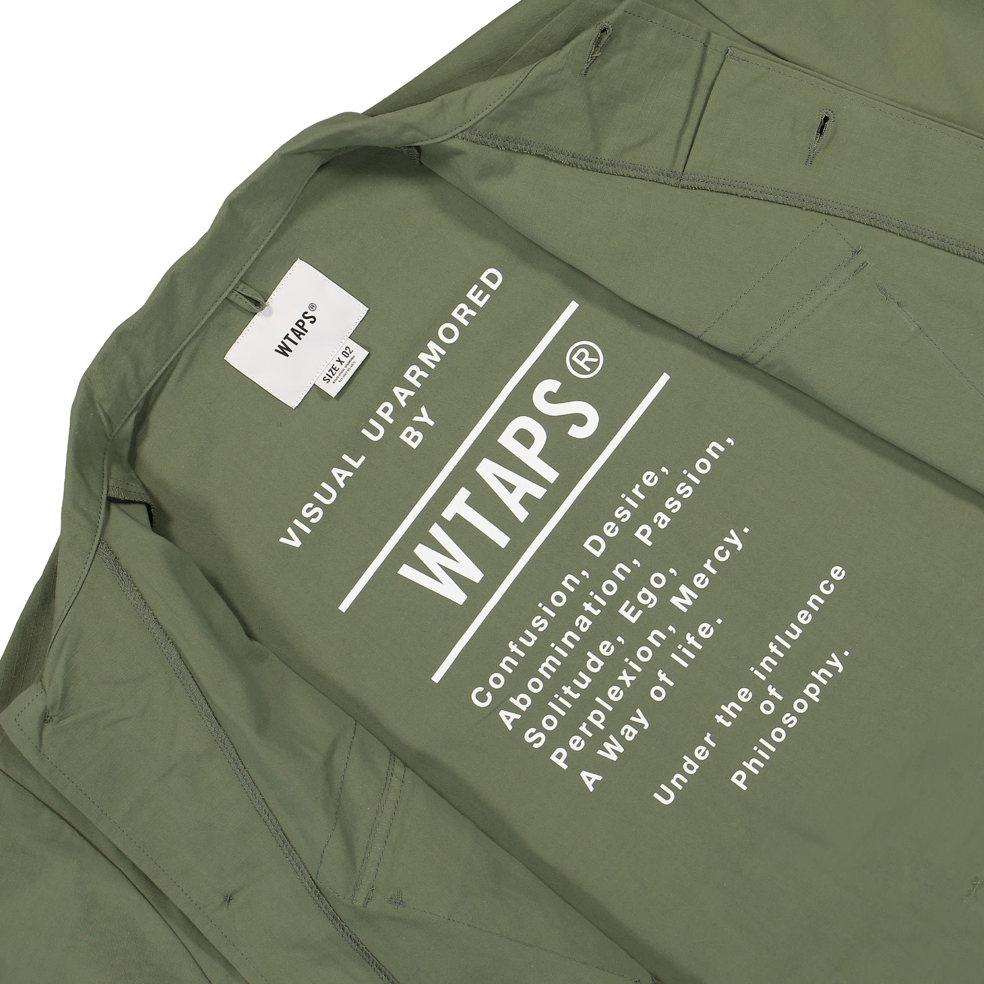 WTAPS Jungle 02 Ripstop Shirt Olive Drab Shirts Detail view 1 | Overkill