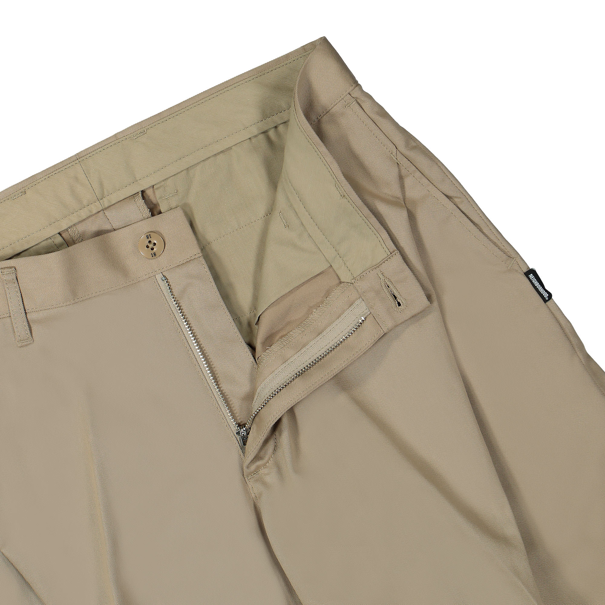 Neighborhood Slanted Tuck Pants Beige Casual Pants Detailfoto | Overkill