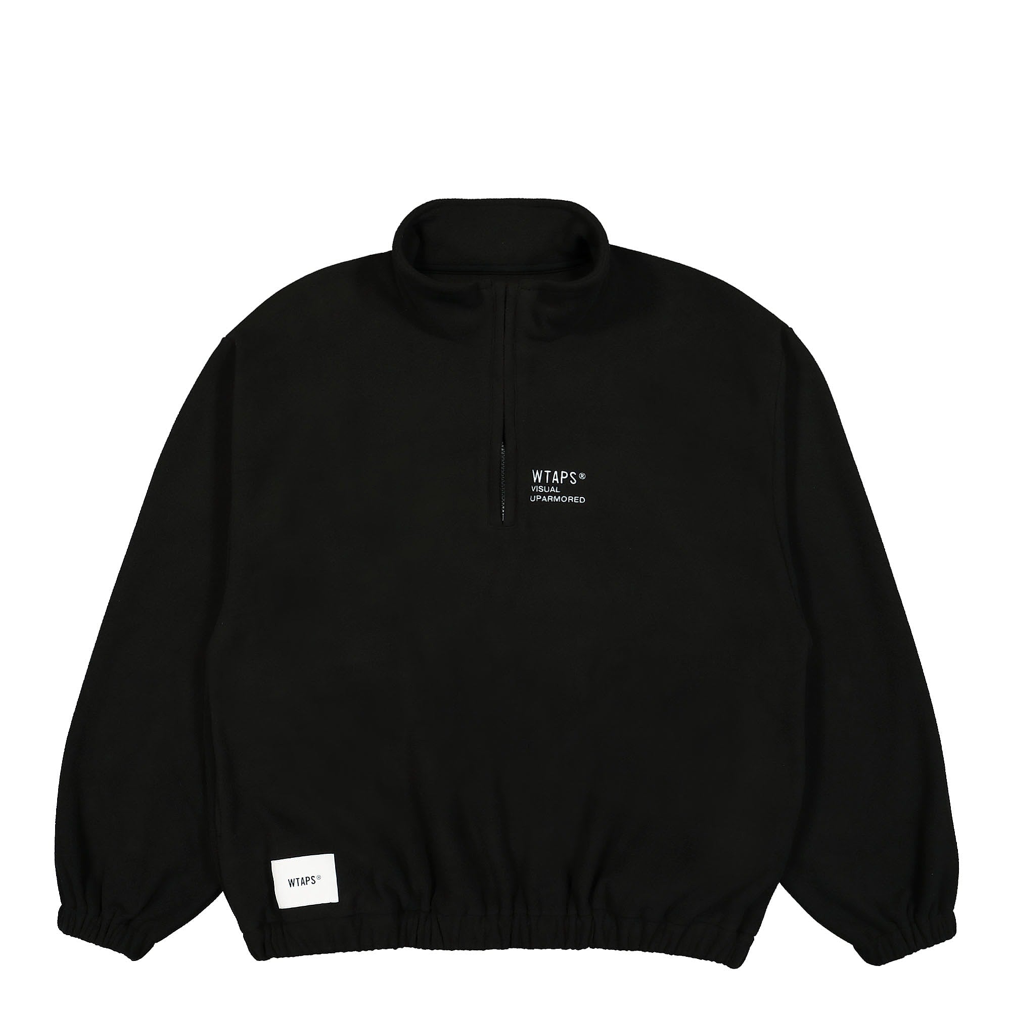 WTAPS Depst / Sweater / Poly. Fortless Black Sweatshirts 232ATDT-CSM33 / Black | Overkill