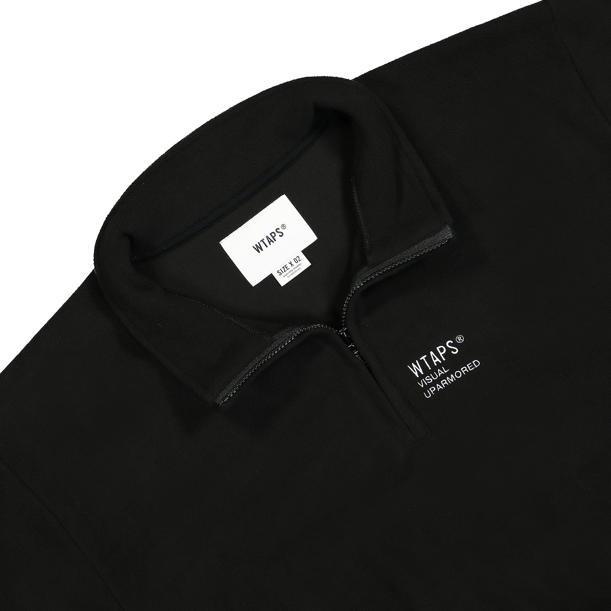 WTAPS Depst / Sweater / Poly. Fortless Black Sweatshirts Close-up | Overkill