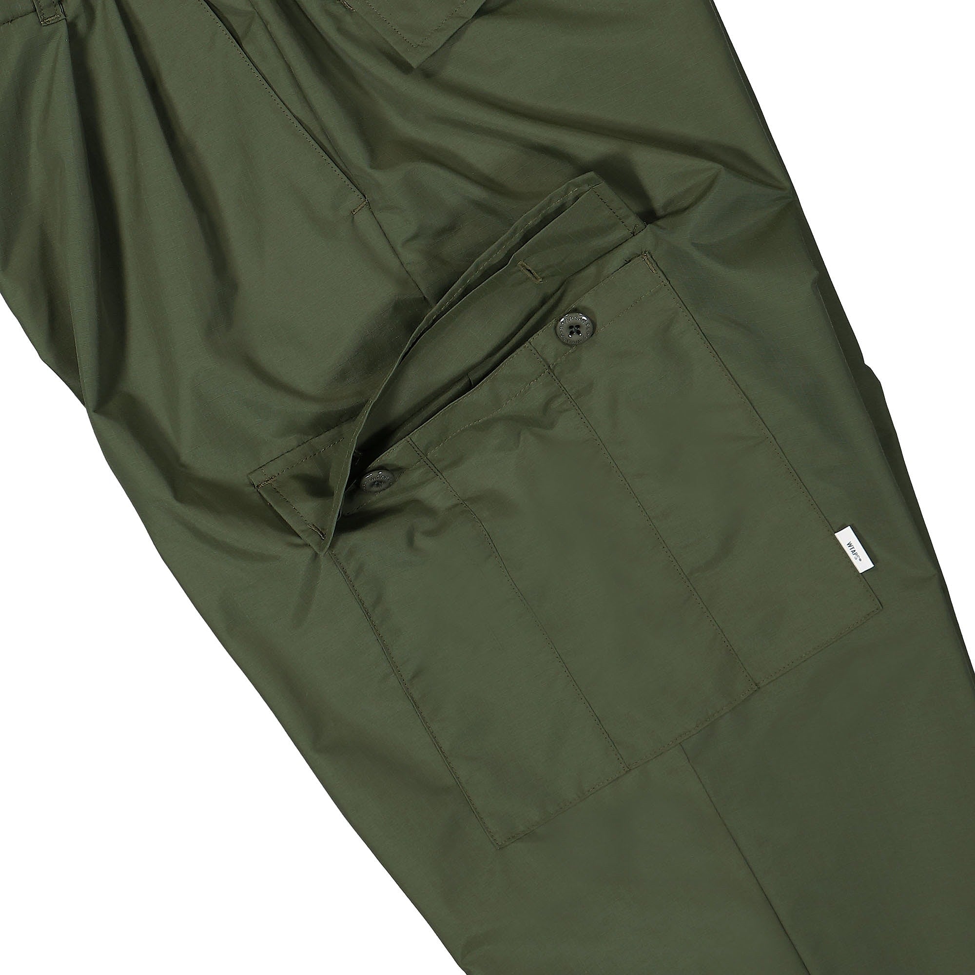 WTAPS LEZ / 6P / Trousers / Nylon. Ripstop. Dot Sight Olive Drab Casual Pants Detail view 2 | Overkill