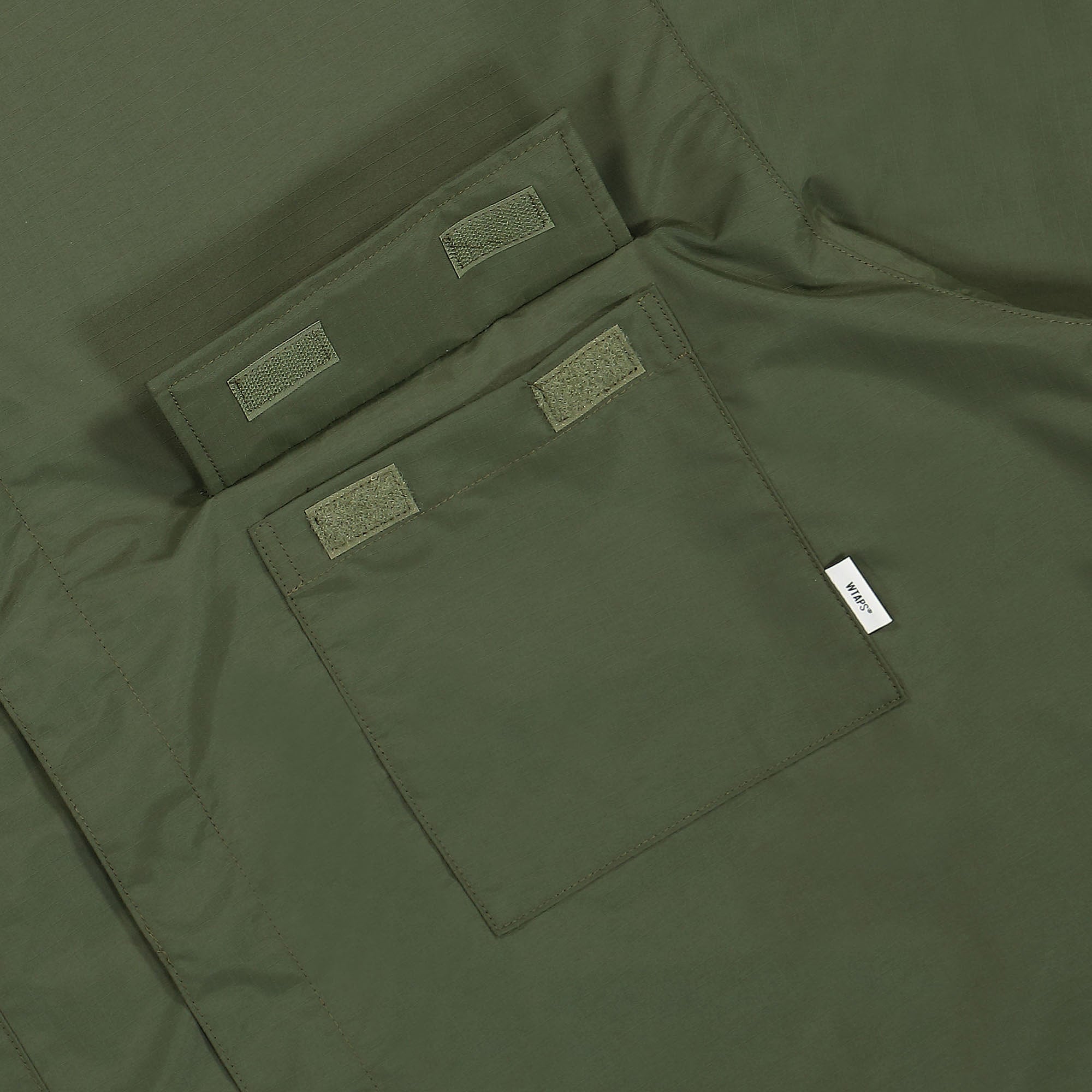 WTAPS Wcpo 02 / LS / Nylon. Ripstop Olive Drab Shirts Detailfoto | Overkill