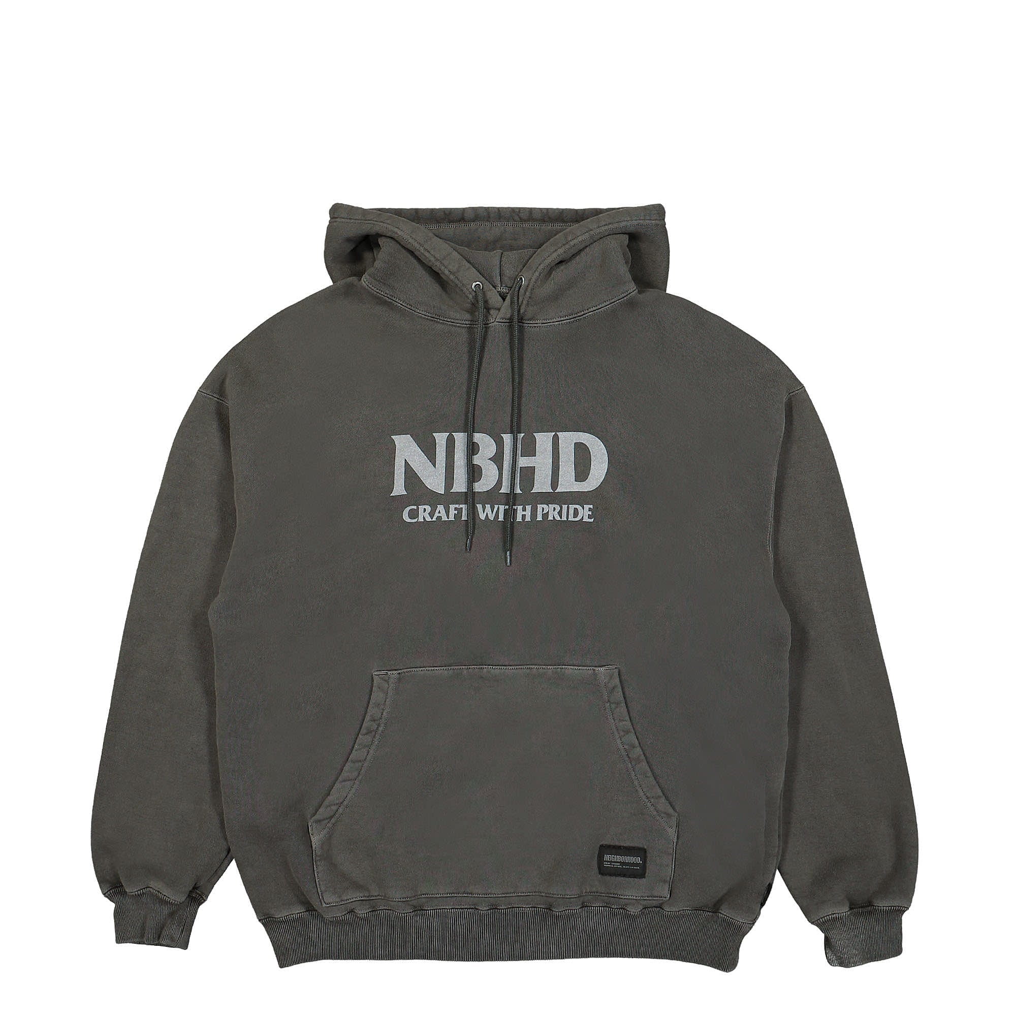 Neighborhood Pigment Dyed LS Sweatparka Black Hoodies 232FPNH-CSM07 / Black | Overkill