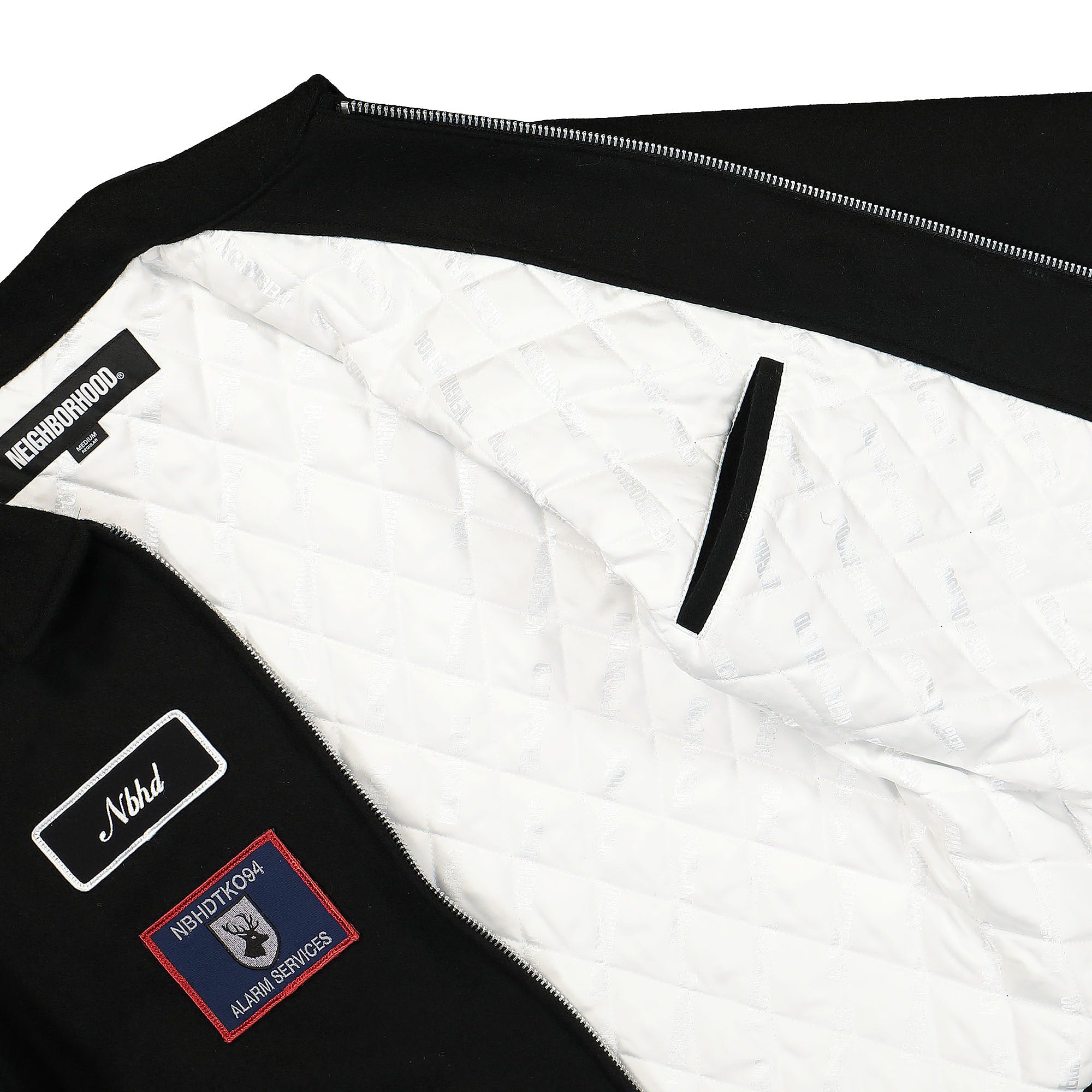 Neighborhood Melton Zip Up Jacket Black Jackets Detail view 1 | Overkill