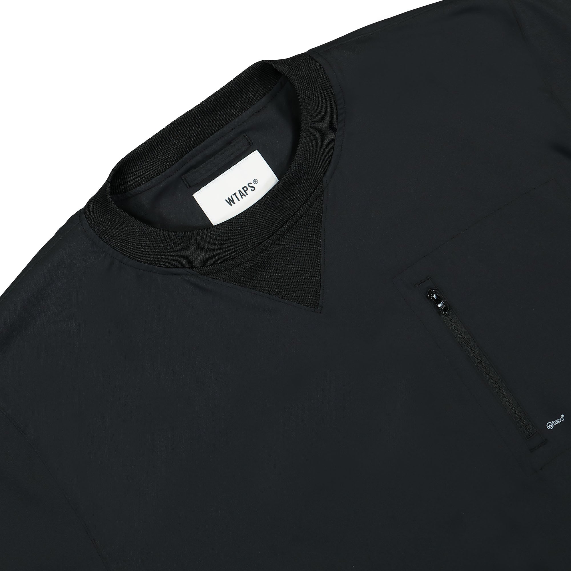 WTAPS Court Dot Sight Pullover Jacket Black Sweatshirts Close-up | Overkill