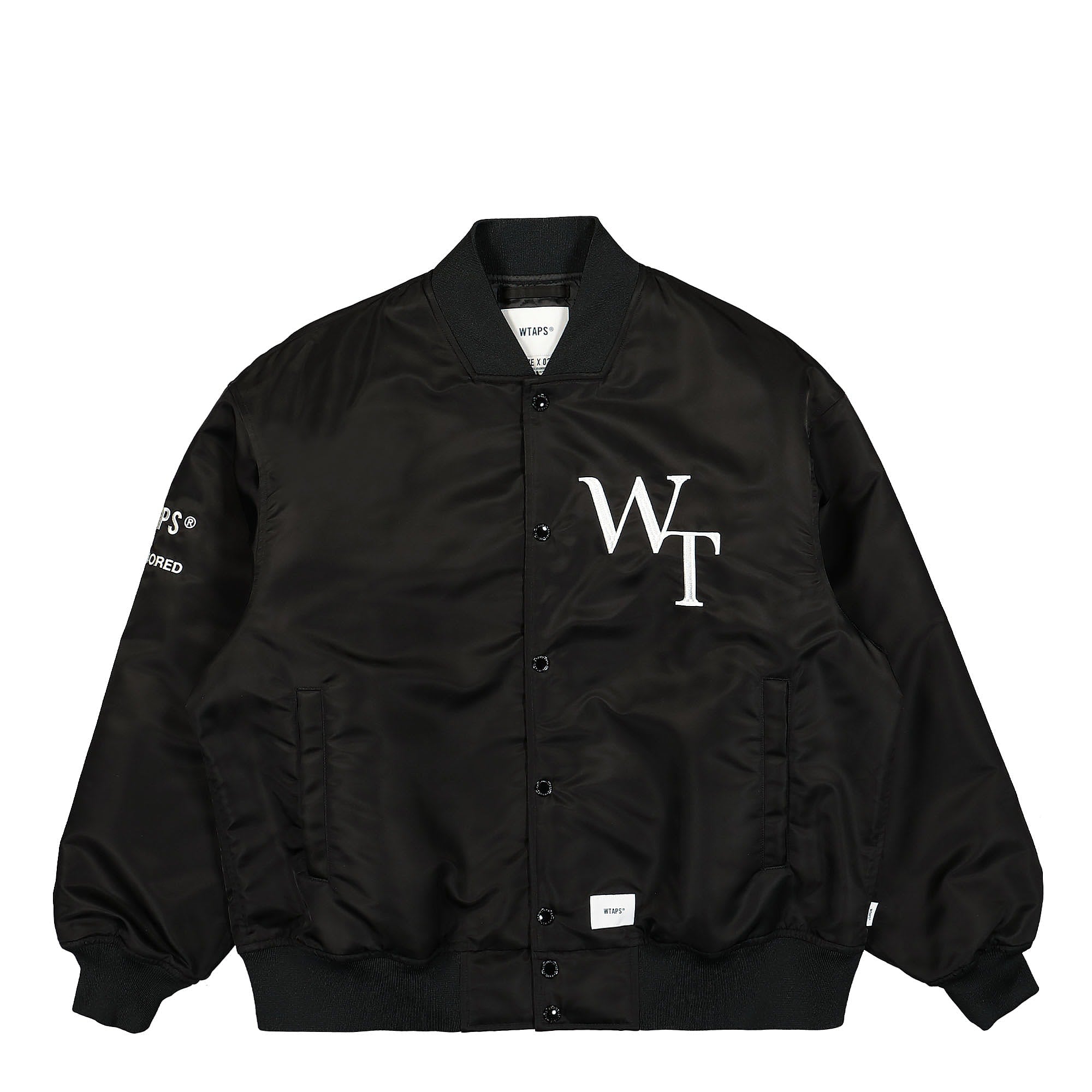 WTAPS Team / Jacket / Nylon. Twill. League Black Jackets 232TQDT-JKM05 / Black | Overkill