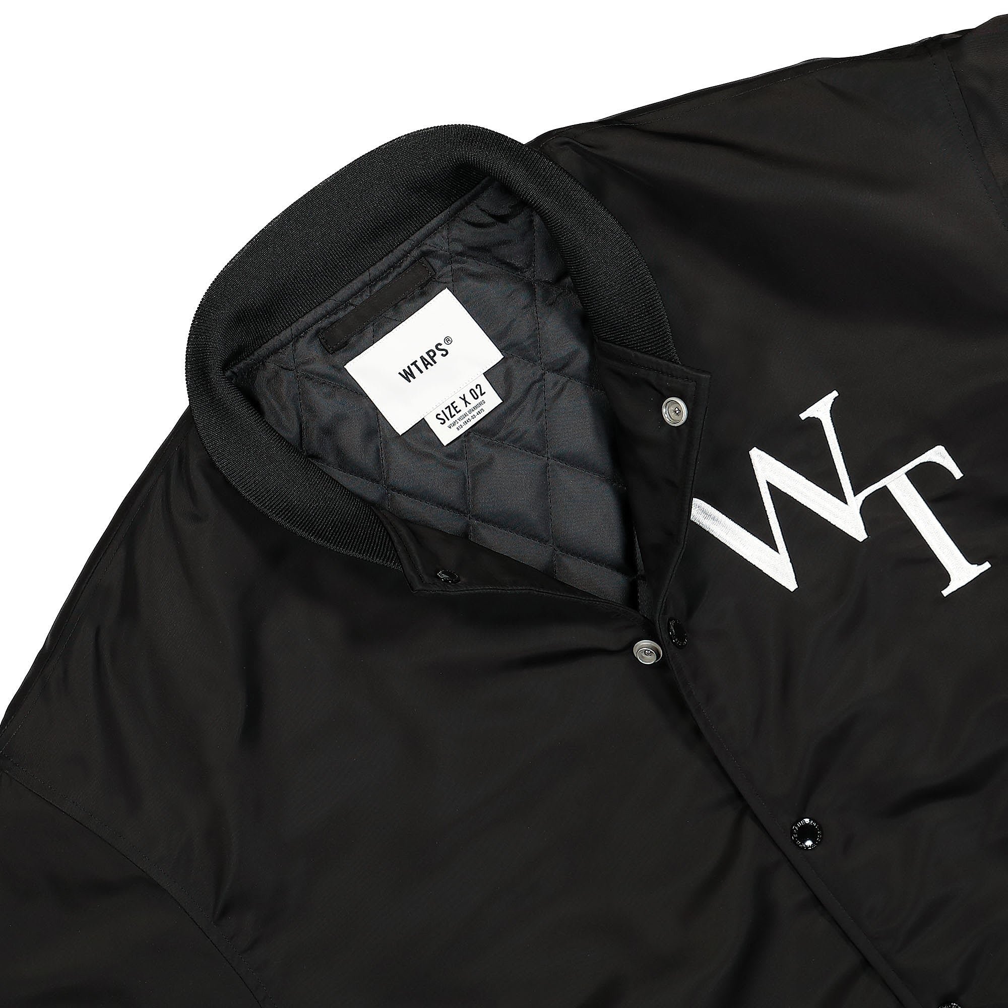 WTAPS Team / Jacket / Nylon. Twill. League Black Jackets Close-up | Overkill