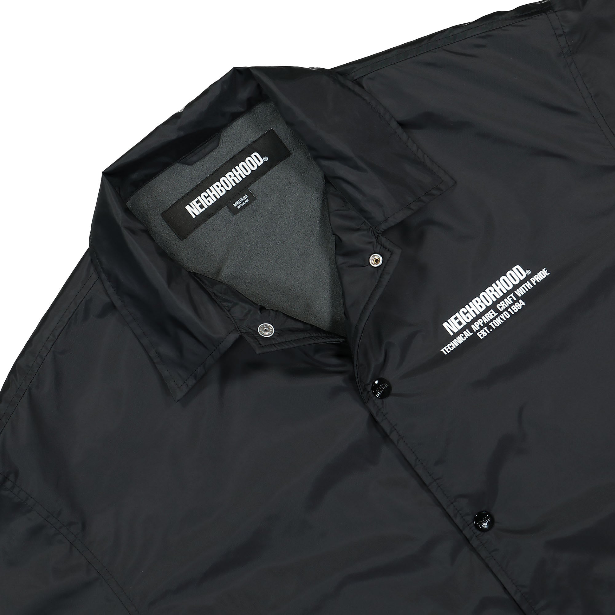 Neighborhood Windbreaker Jacket Black Windbreaker Material | Overkill