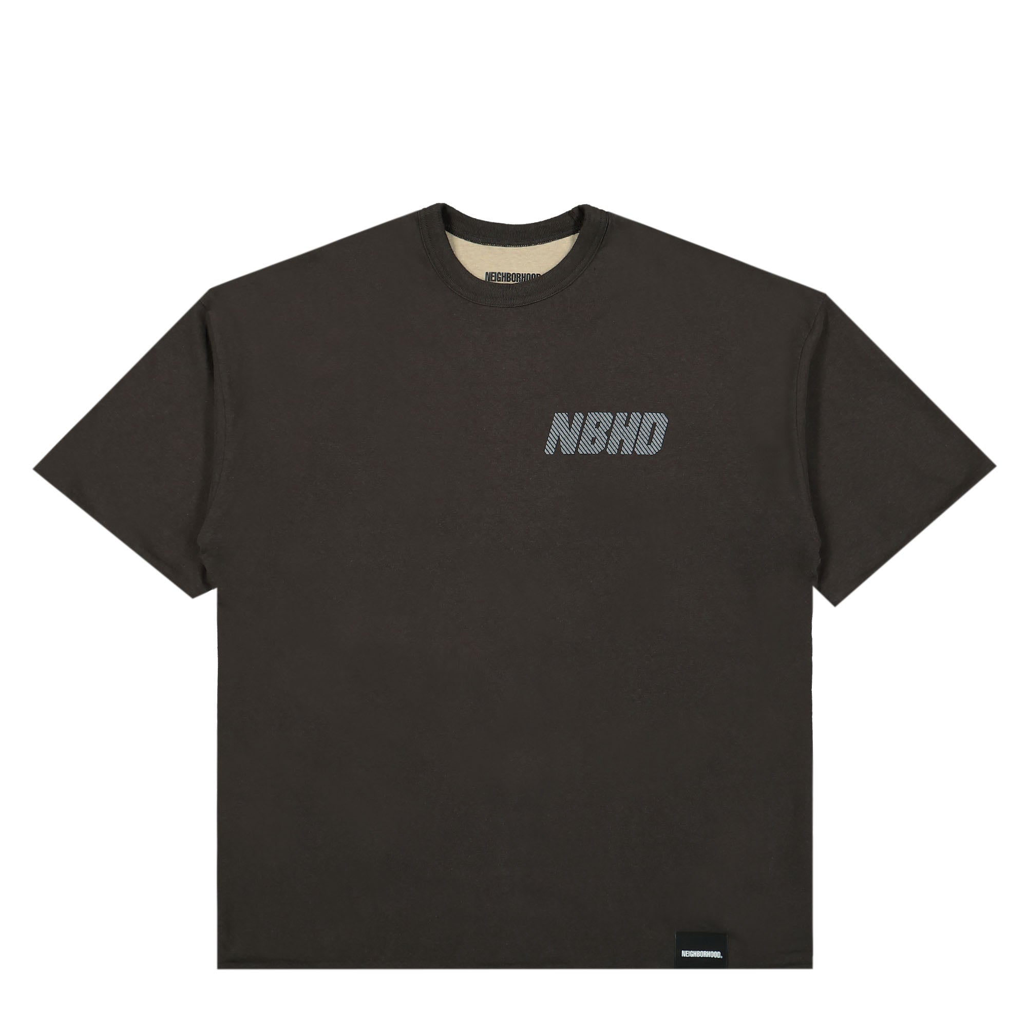 Neighborhood Reversible SS Crewneck Tee Charcoal x Greige T-Shirts 232UNNH-CSM03 / Charcoal x Greige | Overkill