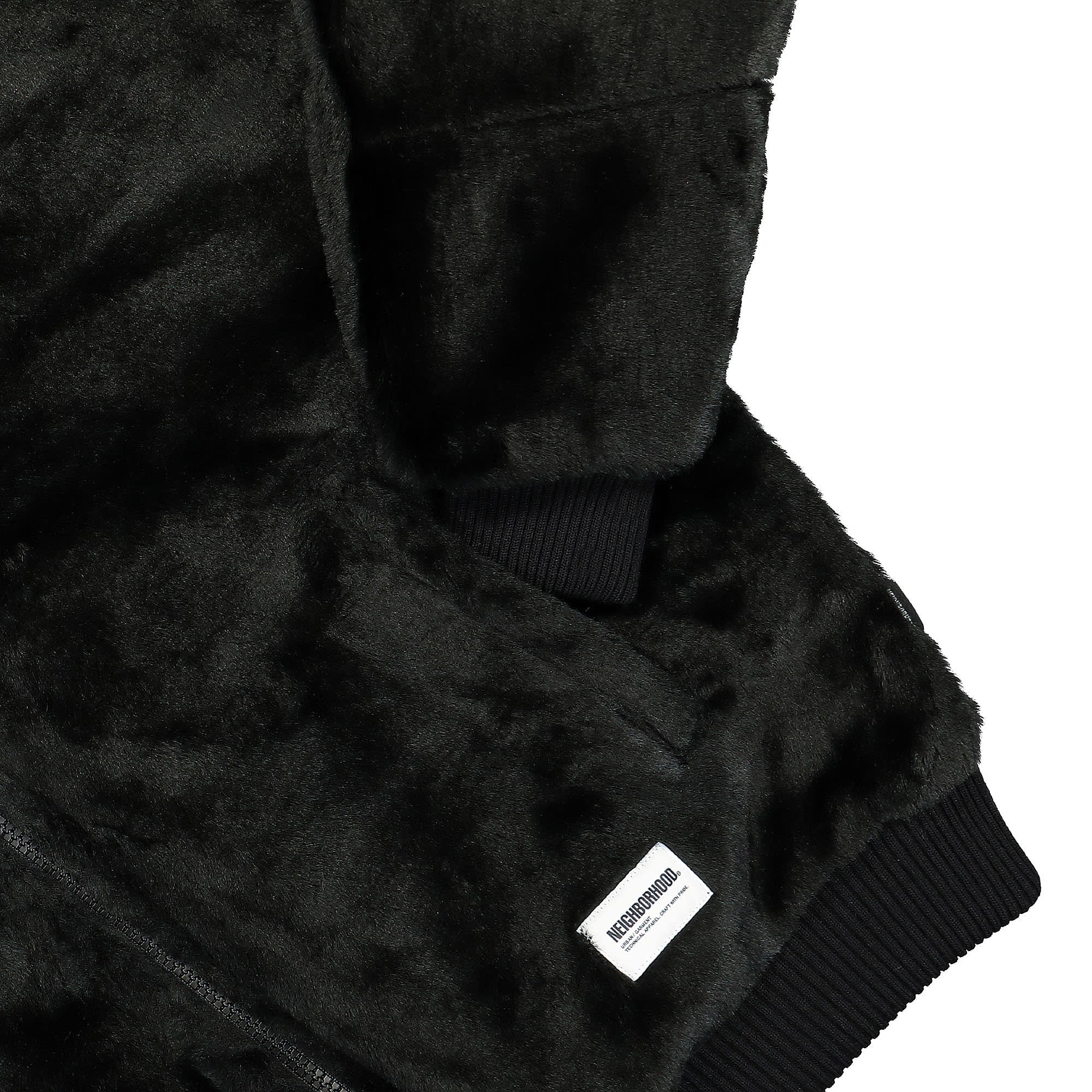 Neighborhood Fur Logo Jacket Black Jackets Detailfoto | Overkill