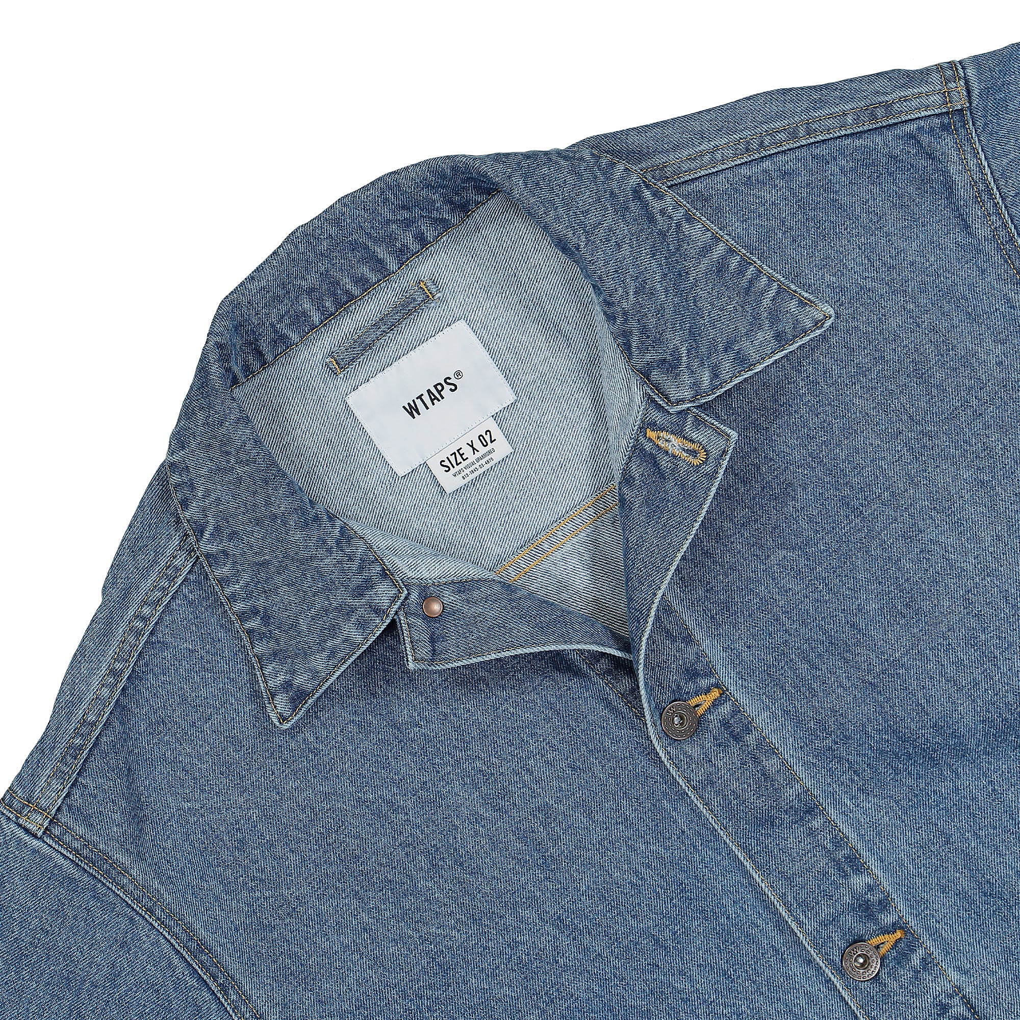 WTAPS Daddy / Jacket / Cotton. Denim Indigo Jackets Close-up | Overkill