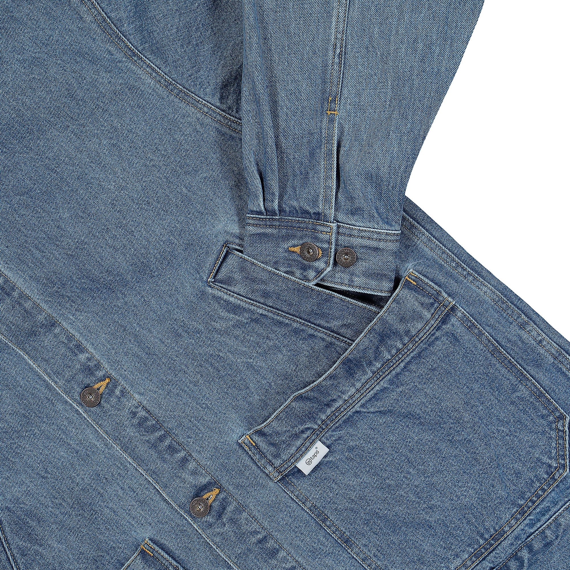 WTAPS Daddy / Jacket / Cotton. Denim Indigo Jackets Detailfoto | Overkill