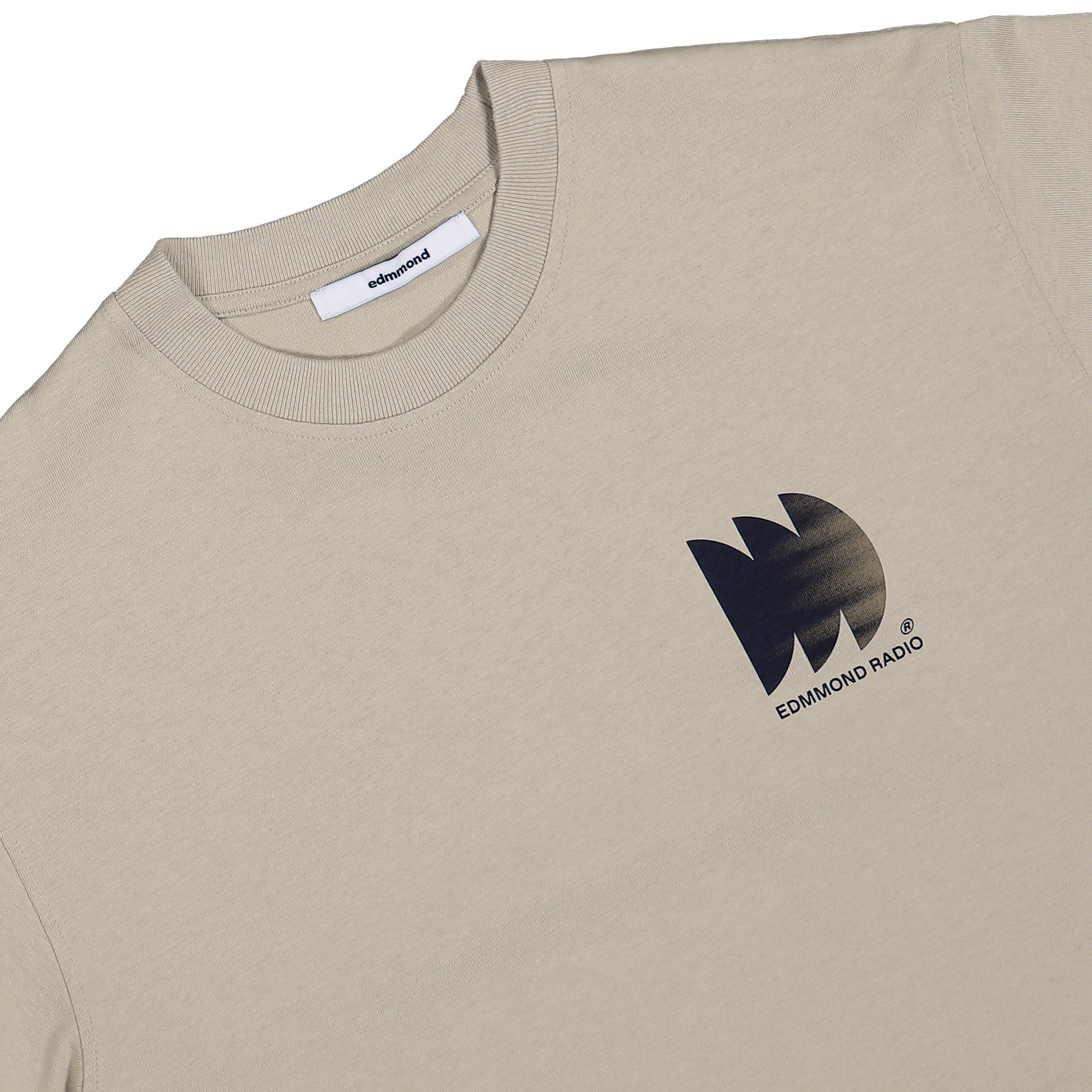 Edmmond Studios Edmmond Radio T-Shirt Plain Tan T-Shirt 325-30-10060 Detailfoto | Overkill