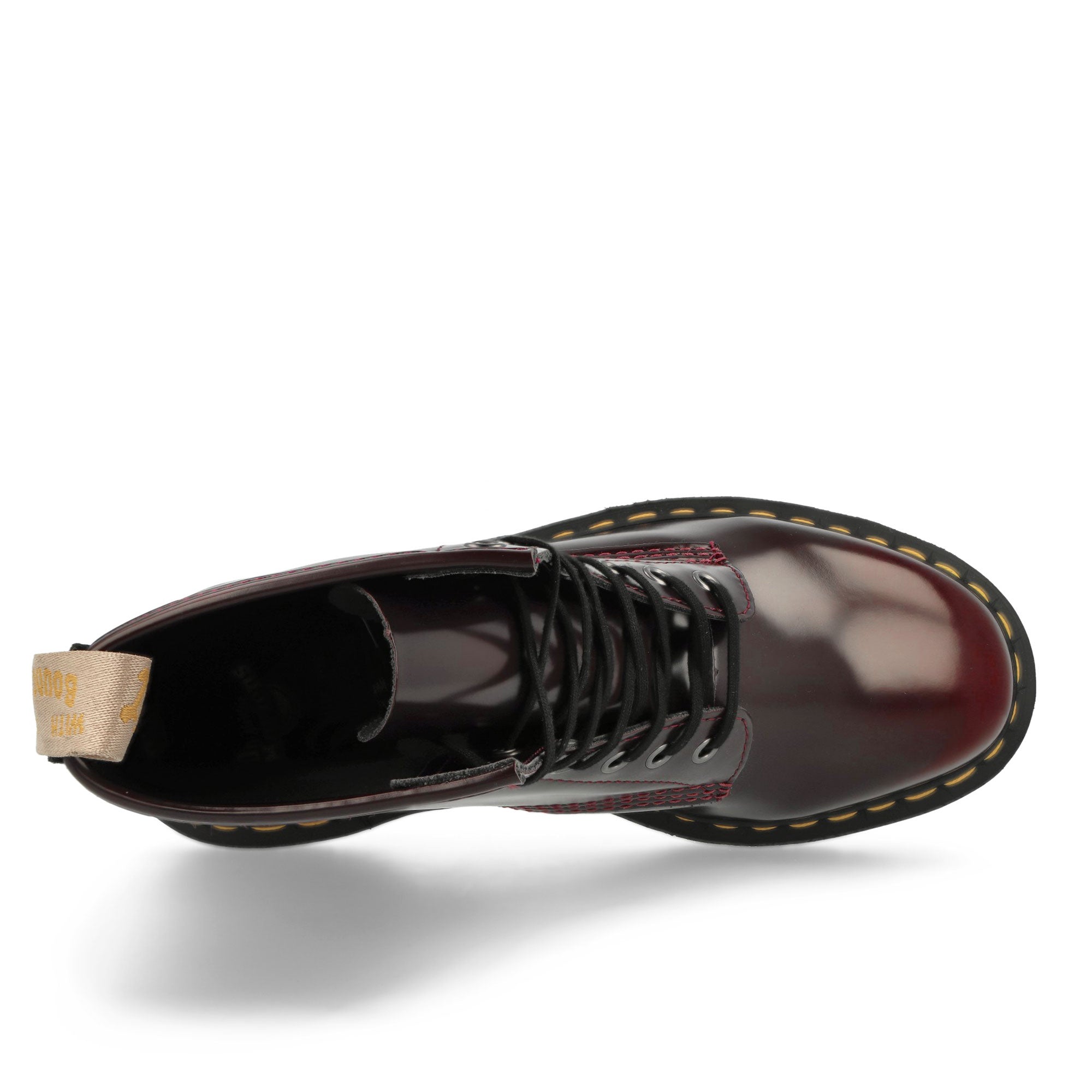 Dr. Martens Vegan 1460 Cherry Red Boots Detailfoto | Overkill