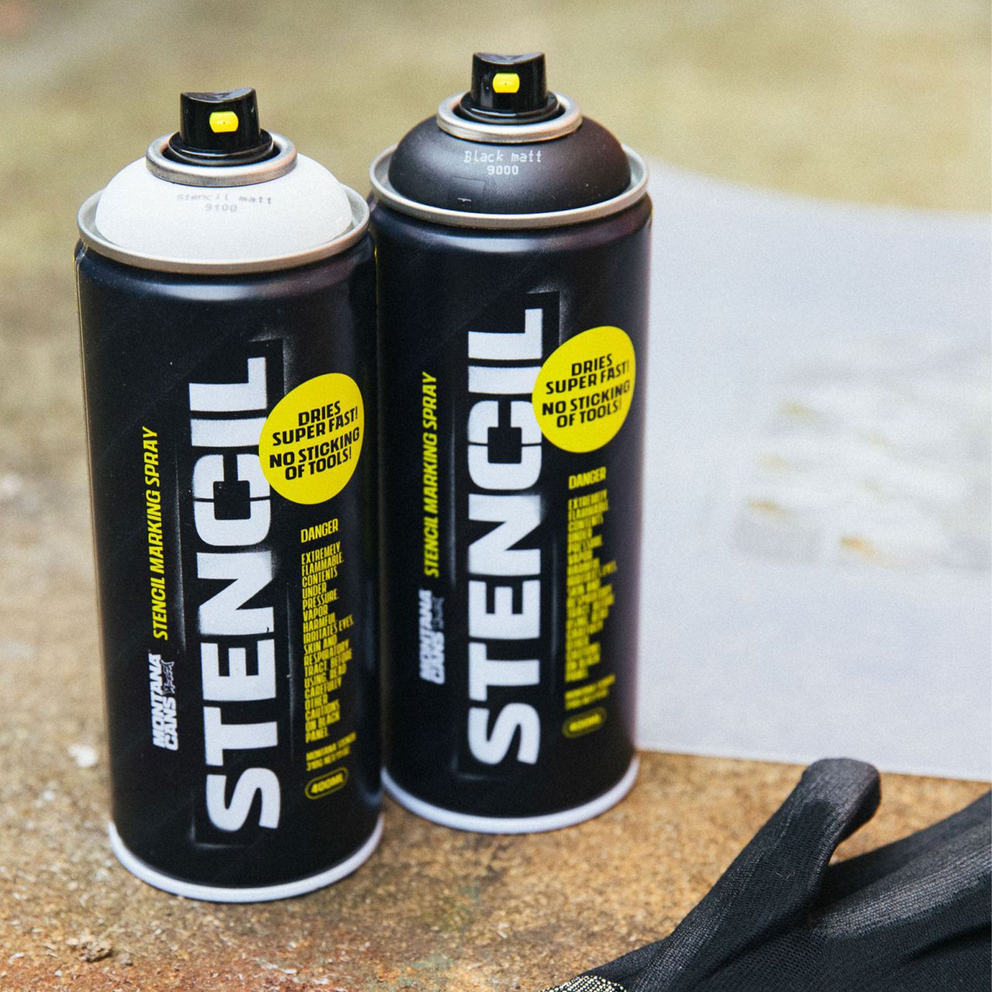 Montana Stencil 400 ml 0 Cans Close-up | Overkill
