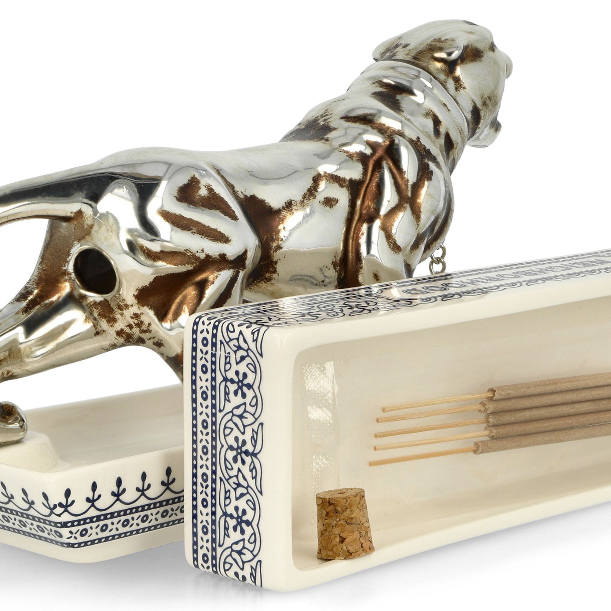 Neighborhood Panther Incense Chamber Silver Incense & Candles Detail view 1 | Overkill