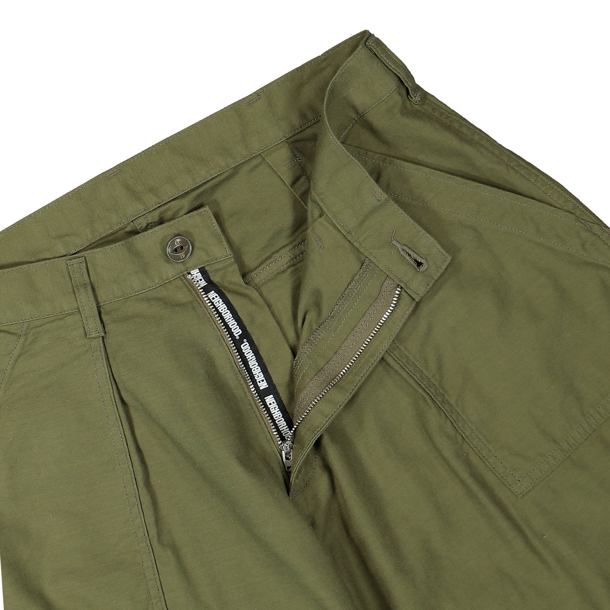 Neighborhood Wide Baker Pants Olive Drab Casual Pants Detail view 1 | Overkill