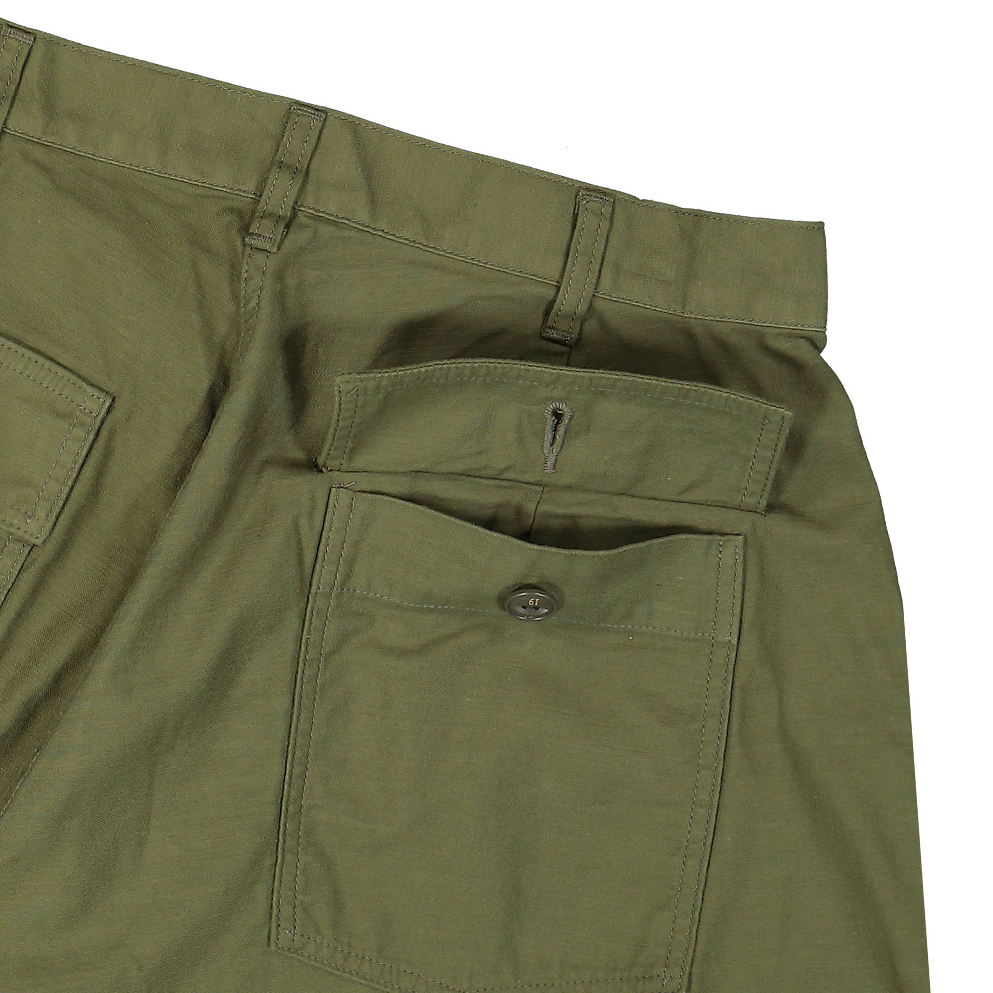 Neighborhood Wide Baker Pants Olive Drab Casual Pants Detail view 2 | Overkill